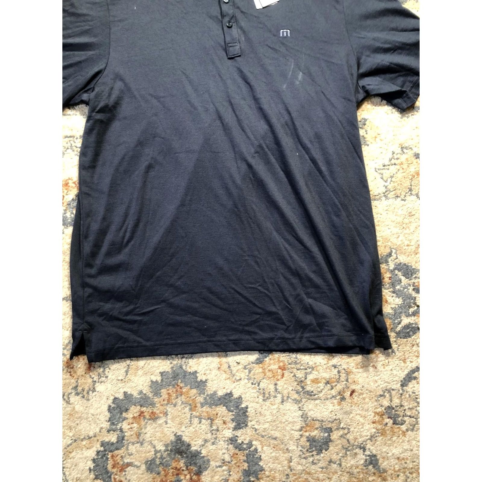 TravisMathew TravisMathew Polo Shirt Mens 2XL Navy Blue Golf Performance Short Sleeve Solid 2XL Mens Size US XXL / EU 58 / 5 - 5 Thumbnail