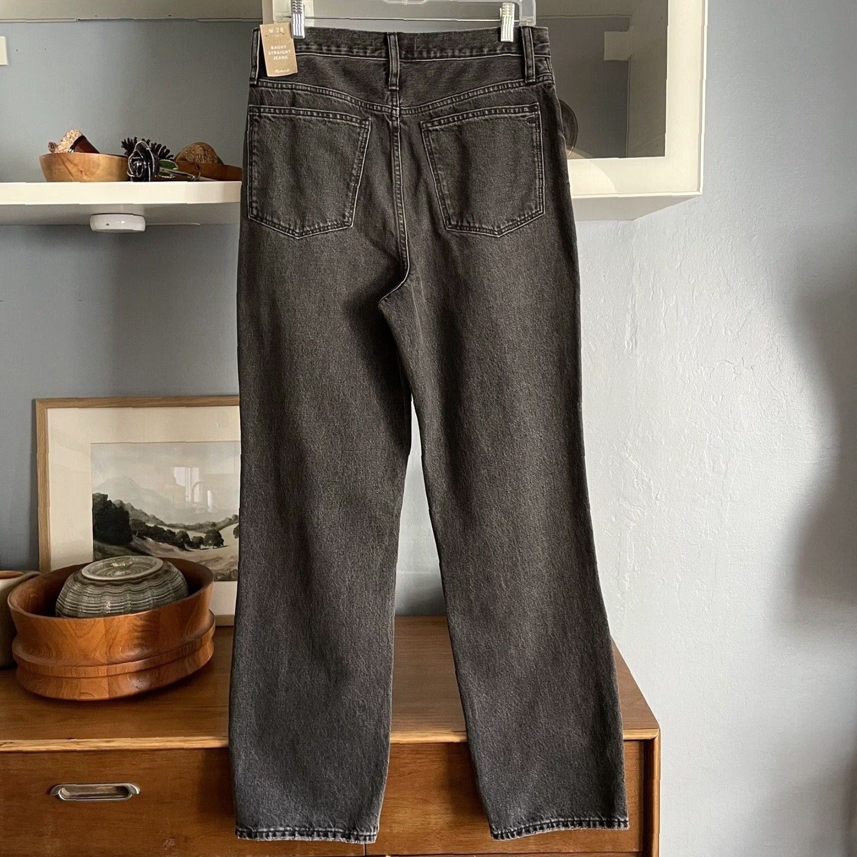 Madewell Madewell Baggy Straight Jeans Cavell Wash Ripped Edition Size 28 Size 28" / US 6 / IT 42 - 4 Thumbnail