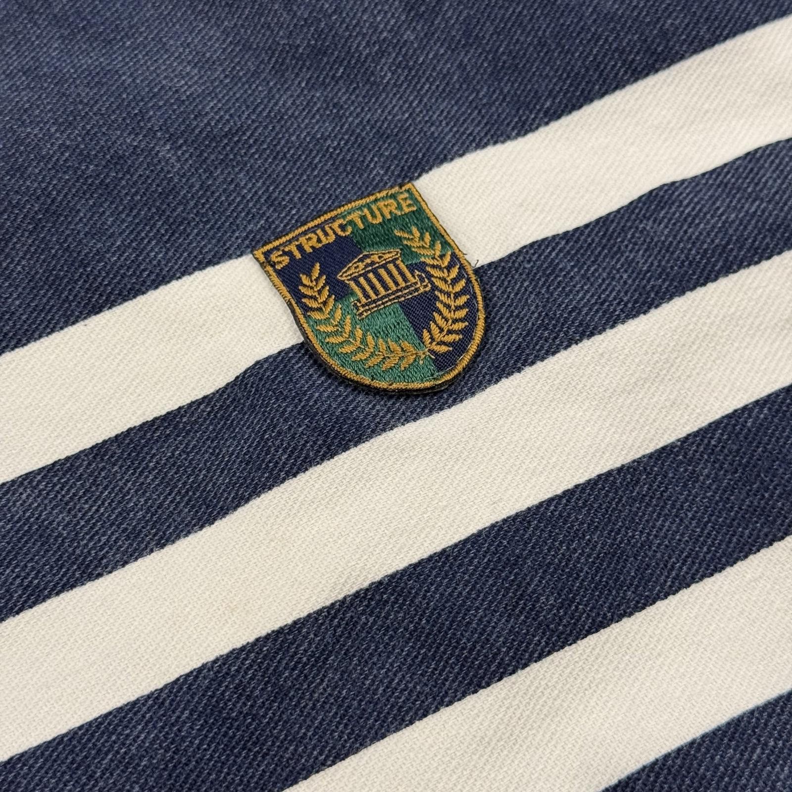 Structure Vintage 90s Structure Multi Striped Sweatshirt RWB Mint Sz M Size US M / EU 48-50 / 2 - 3 Thumbnail