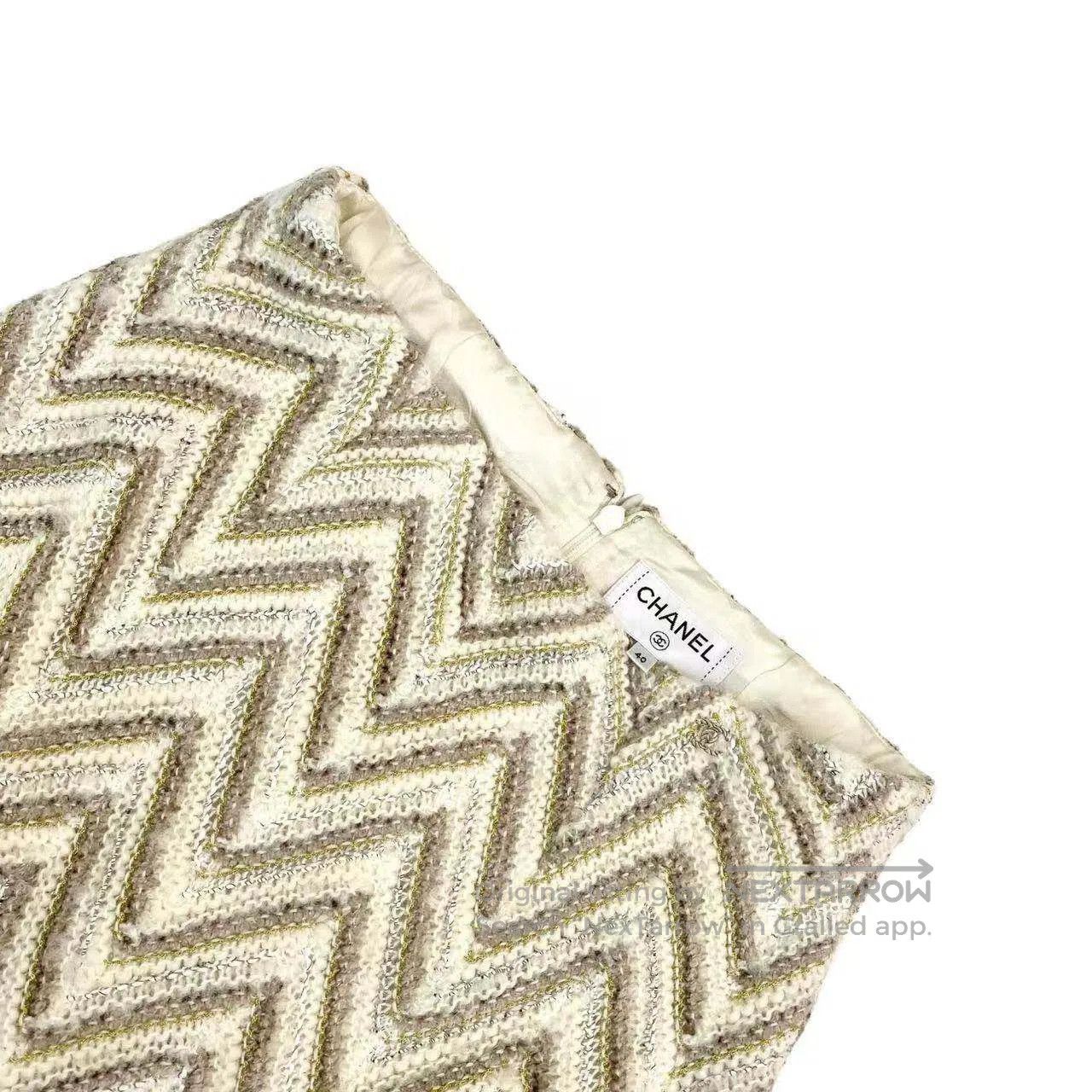 Chanel Chanel Hamburg series wavy woven skirt| Size 26" / US 2 / IT 38 - 3 Thumbnail