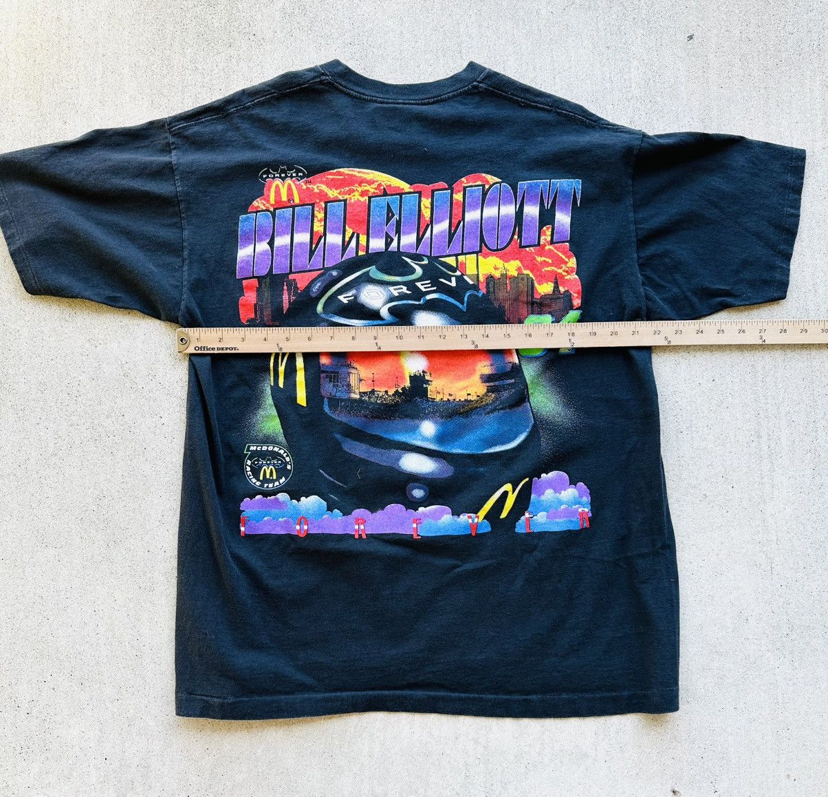 DC Comics × NASCAR × Vintage Vintage Bill Elliot NASCAR Tee Shirt Batman 90s Size US XL / EU 56 / 4 - 6 Thumbnail
