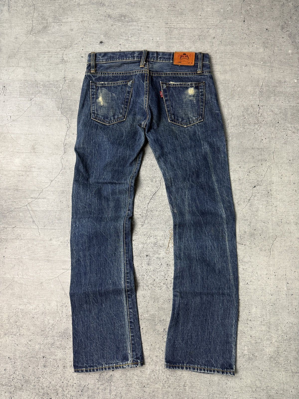 Japanese Brand Vintage Justin New York Flared Selvedge Jeans Size US 30 / EU 46 - 1 Thumbnail