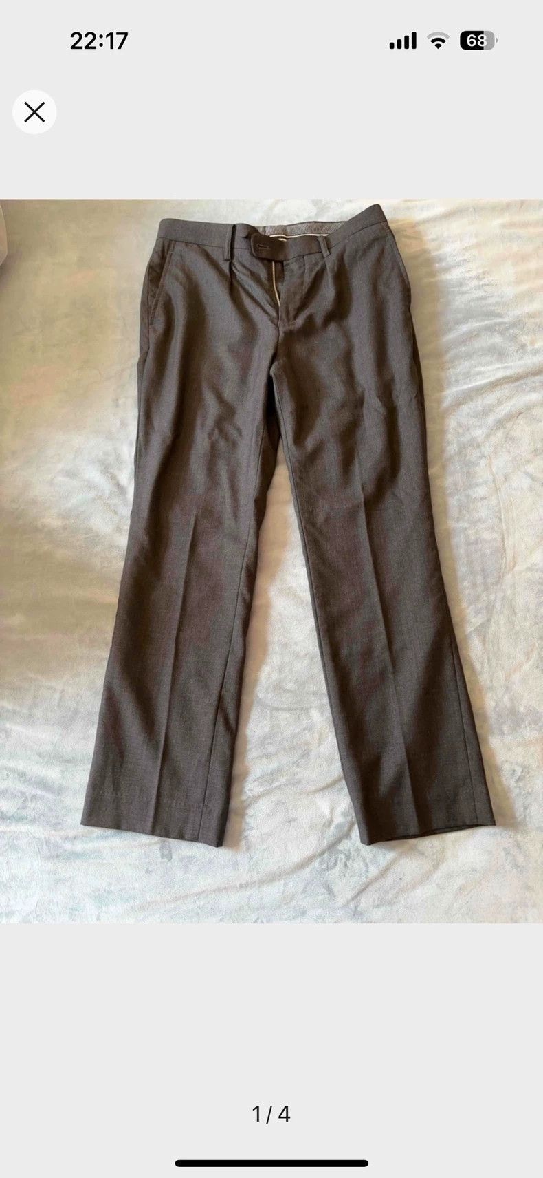Junya Watanabe CDG Junya Watanabe Light Gray Wool Trousers Size 28" / US 6 / IT 42 - 1 Thumbnail