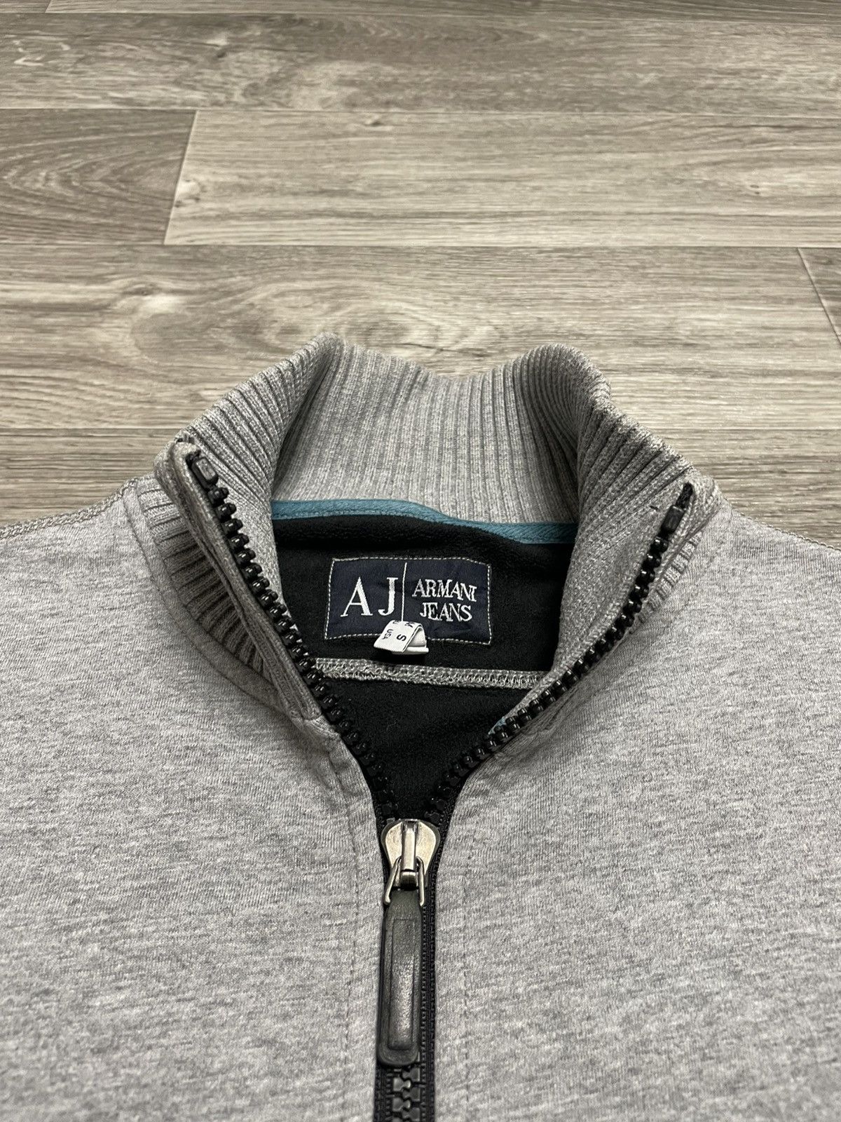 Armani ARMANI JEANS FULL ZIP UP SWEATSHIRT WITH AJ LOGO IN GREY Size US S / EU 44-46 / 1 - 10 Thumbnail