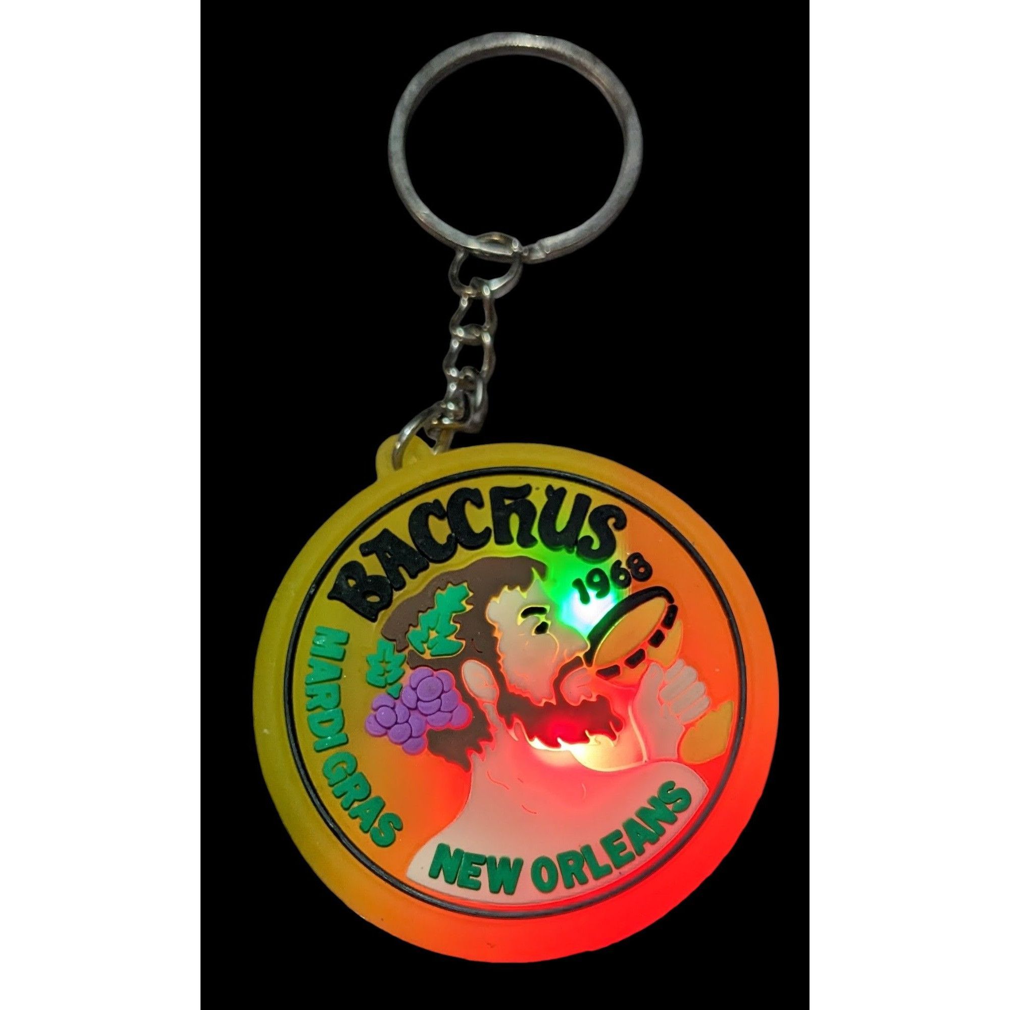 Other Bacchus Mardi Gras New Orleans Light Up Keychain Size ONE SIZE - 3 Thumbnail