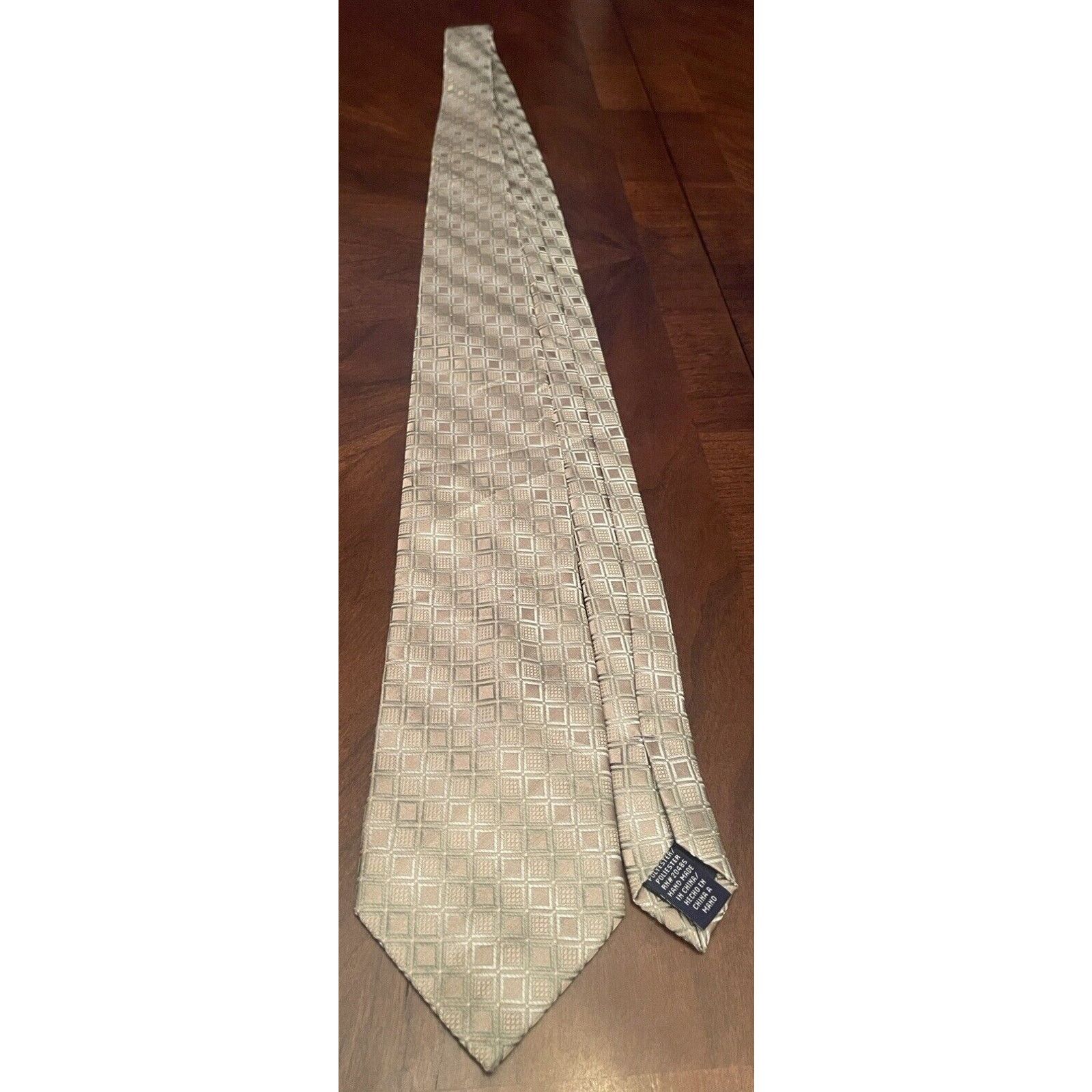 Stafford Stafford Essentials Green Brown Hand Made 100% Polyester Size ONE SIZE - 3 Thumbnail