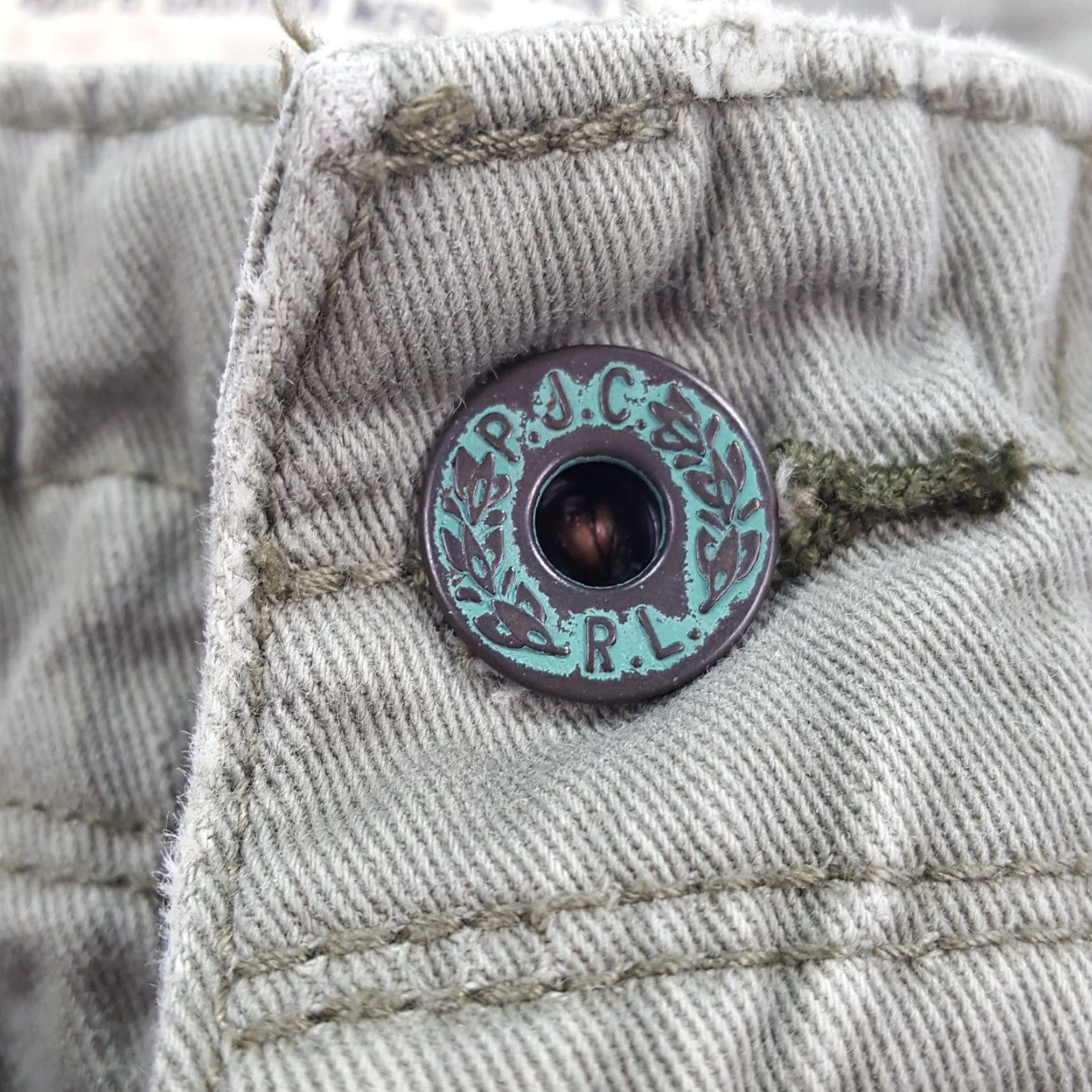Ralph Lauren VINTAGE Polo Ralph Lauren Military Cargo Shorts Men 38 Green Army 90s Distressed Canvas Cargo Pockets Relaxed Casual Size US M / EU 48-50 / 2 - 7 Thumbnail