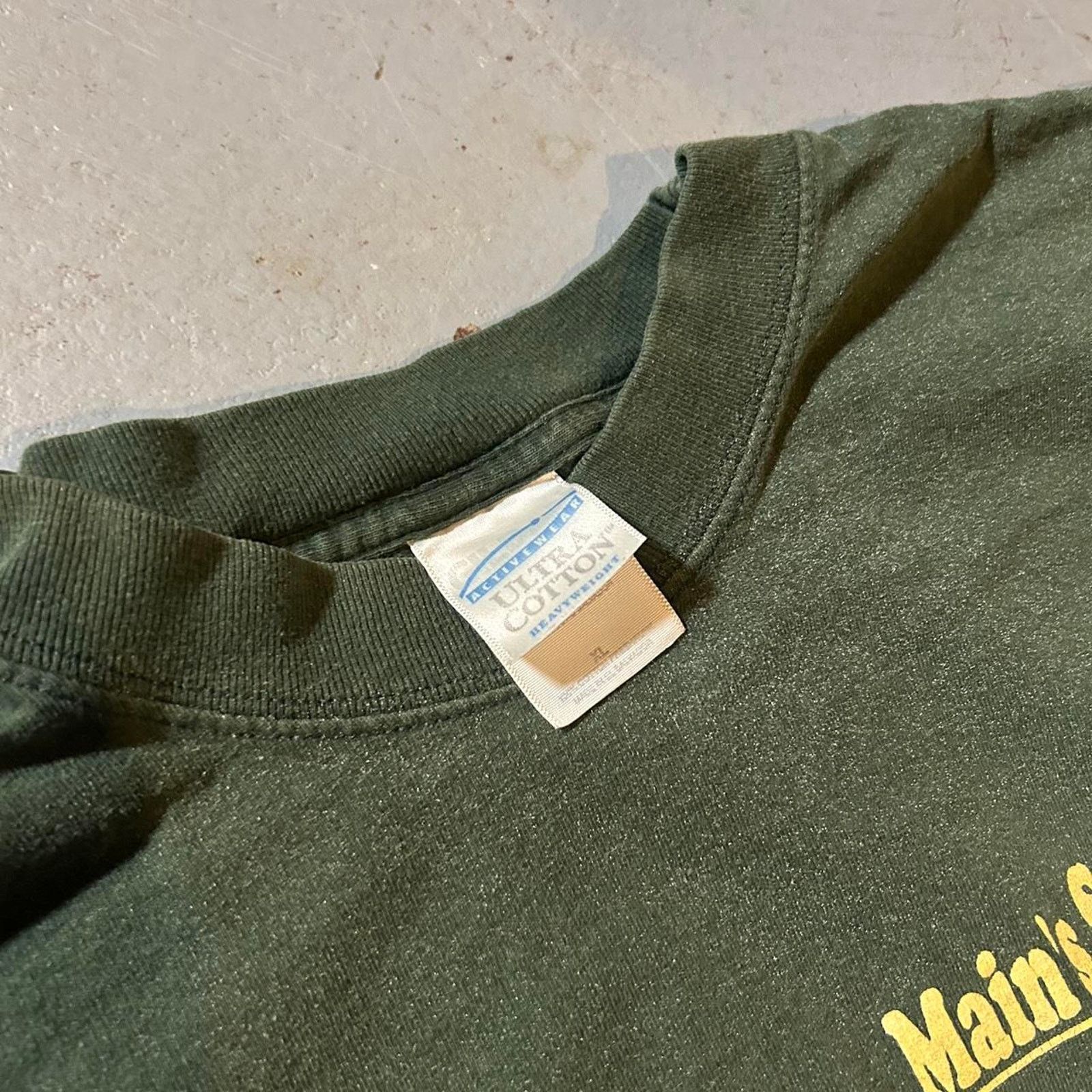 Gildan 90s green thrashed condition Size US XL / EU 56 / 4 - 3 Thumbnail