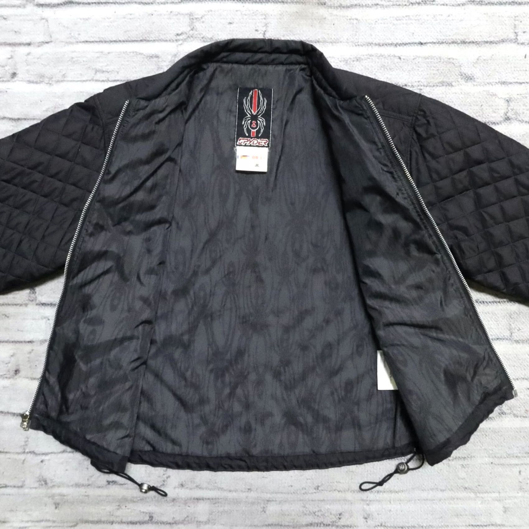 Spyder VINTAGE Spyder Quilted Bomber Jacket Mens M Black Bomber Jacket Mens M Black Quilted Spyder Vintage Size US M / EU 48-50 / 2 - 6 Thumbnail