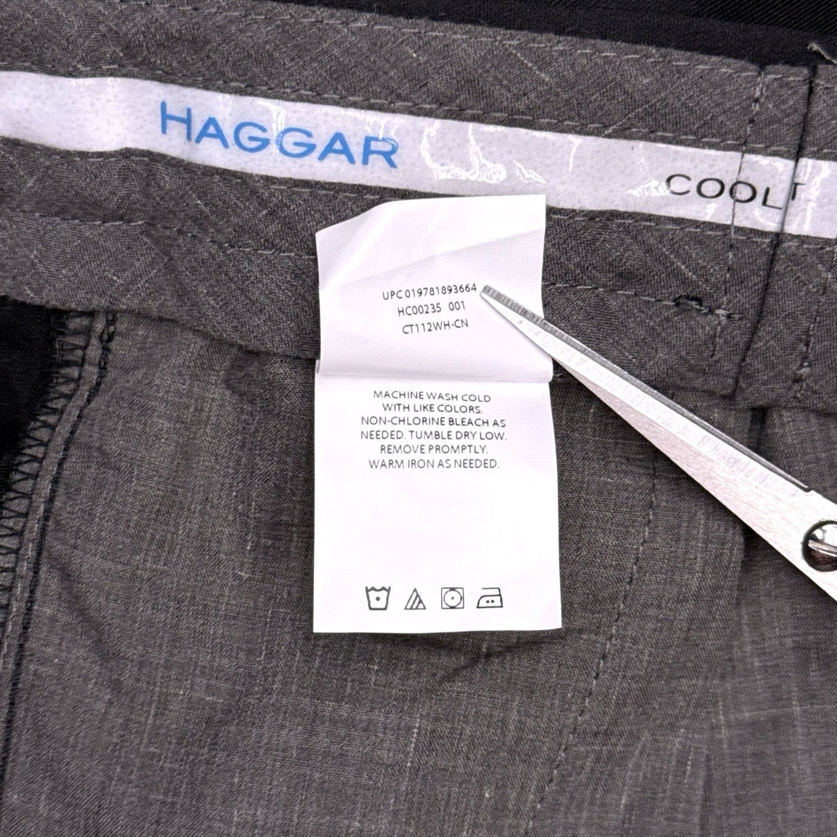 Haggar Haggar Cool 18 ProbPants Pants 44x29 Black New Waist Expandable Gripper Shirt Size US XXL / EU 58 / 5 - 7 Thumbnail