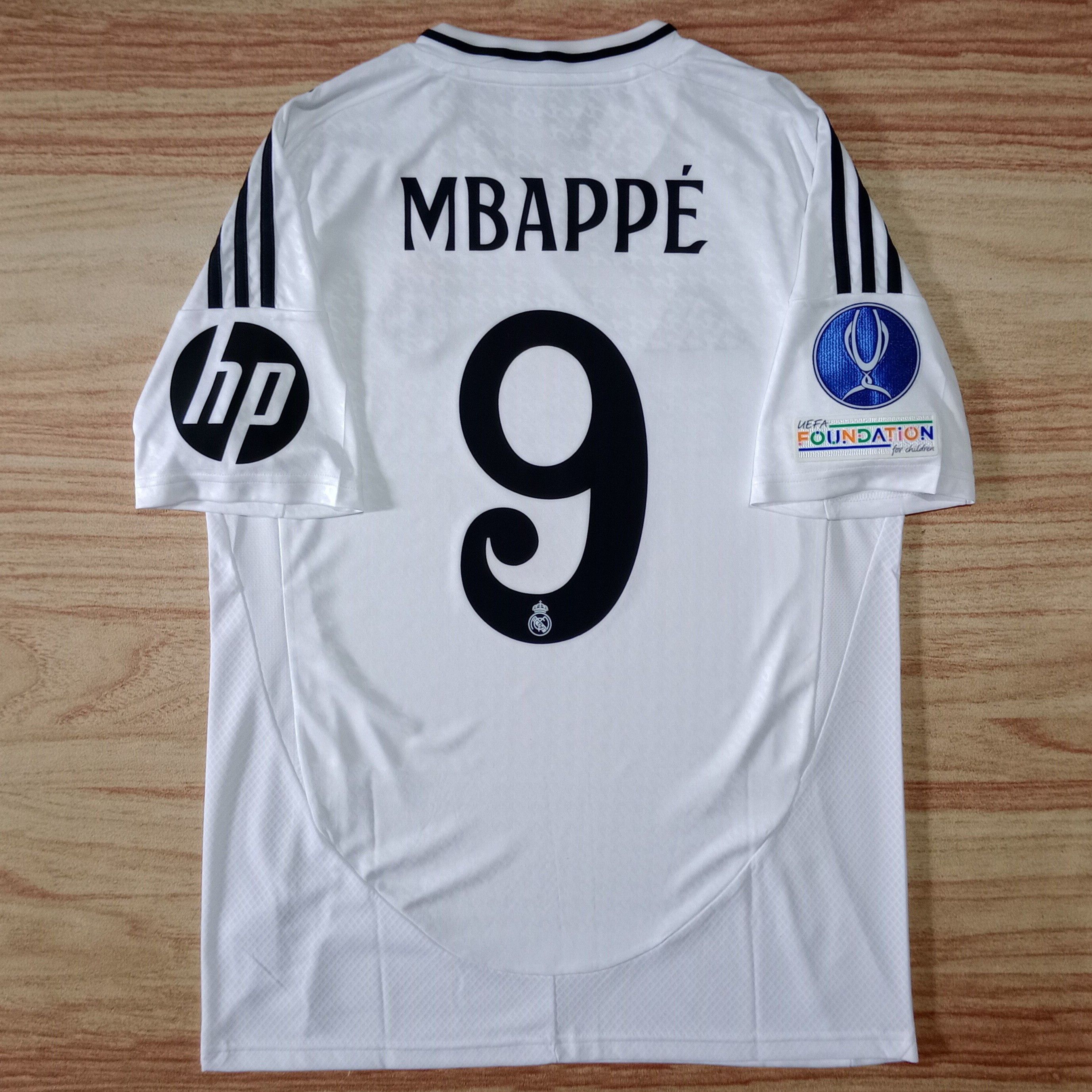 Adidas Real Madrid Uefa Super Cup Final 2024 Jersey Kylian Mbappe 9 Size US M / EU 48-50 / 2 - 2 Thumbnail
