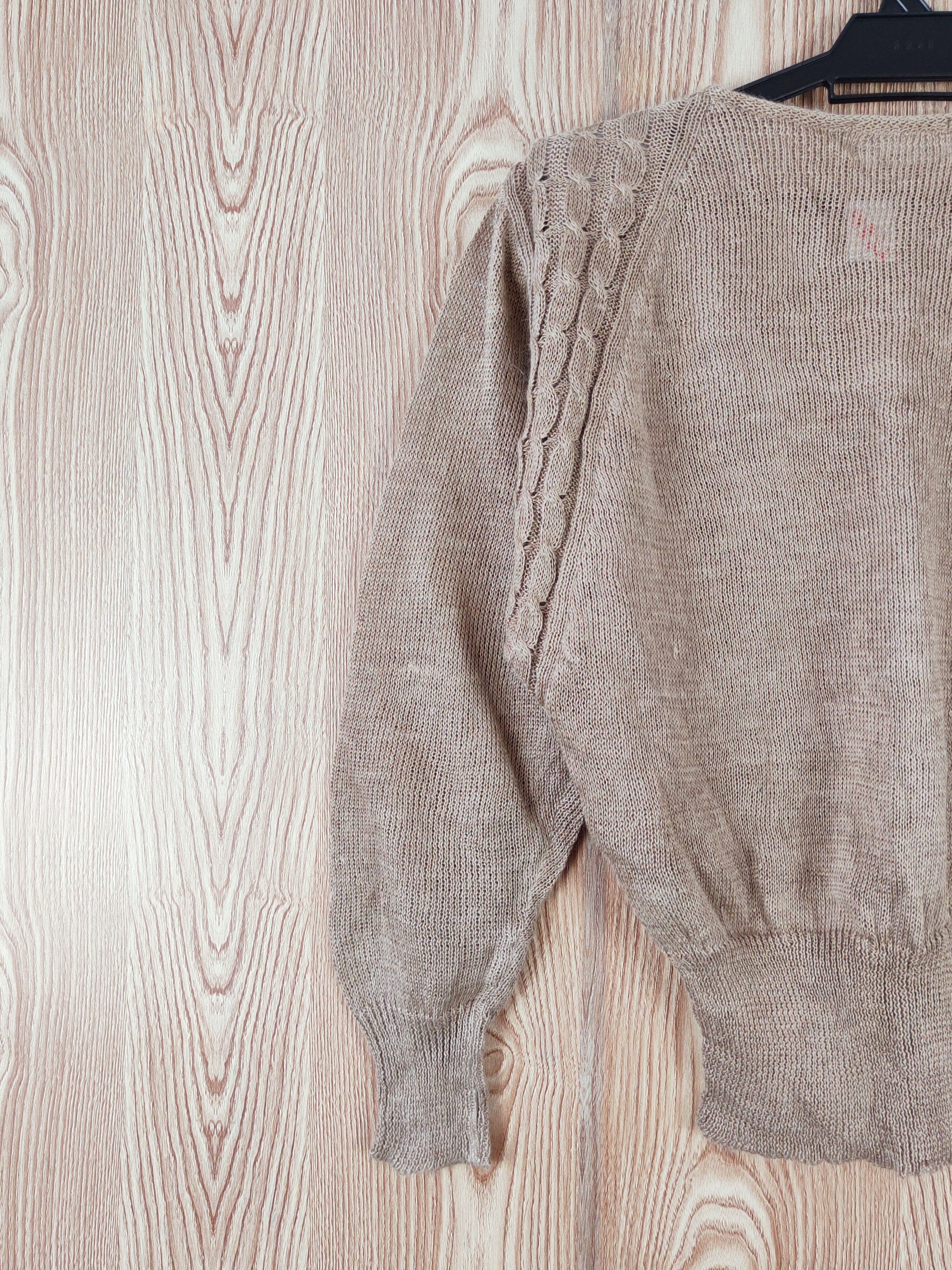 Homespun Knitwear Confection Rogica Brown Knitwear Crop Top Cardigan #W822 Size M / US 6-8 / IT 42-44 - 8 Thumbnail