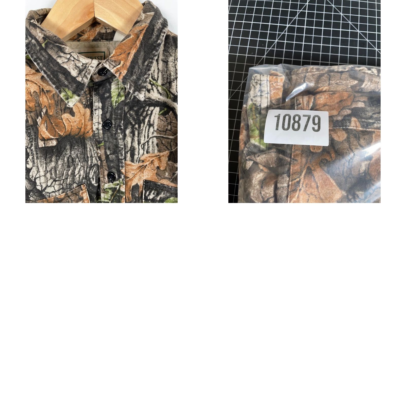 Vintage VINTAGE Northwest Territory Camouflage Flannel Shirt Men's Large Green Trebark Camouflage Shirt Size US L / EU 52-54 / 3 - 9 Thumbnail