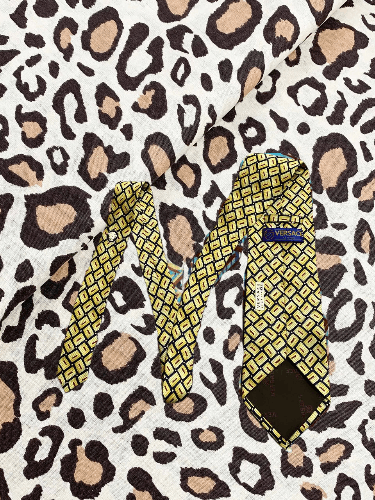 Versace Versace Tie Men`s Pointed Print Vintage Casual Clasic Size ONE SIZE - 1 Thumbnail