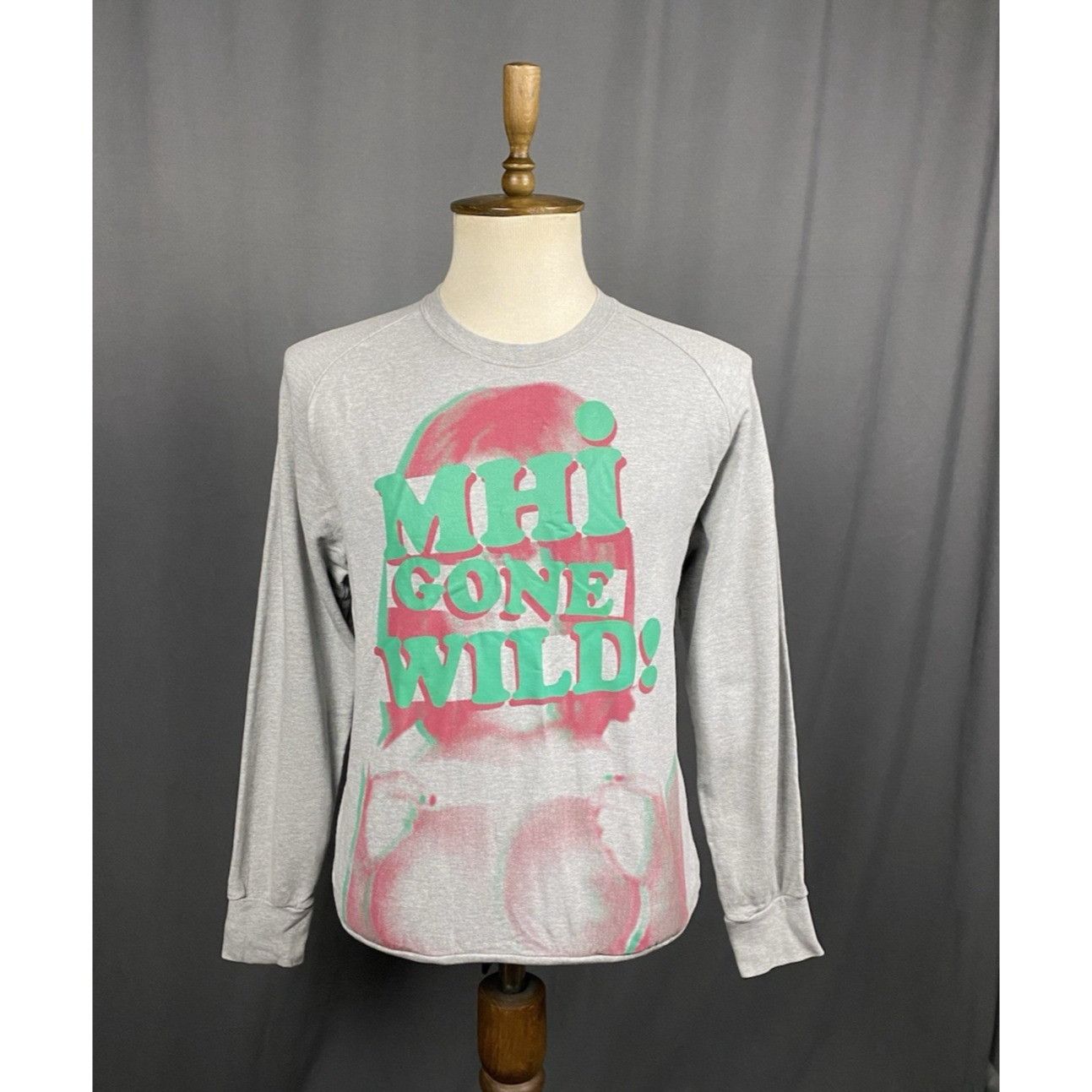 Maharishi Gone Wild Men's Gray Crewneck Sweatshirt Sweater S
