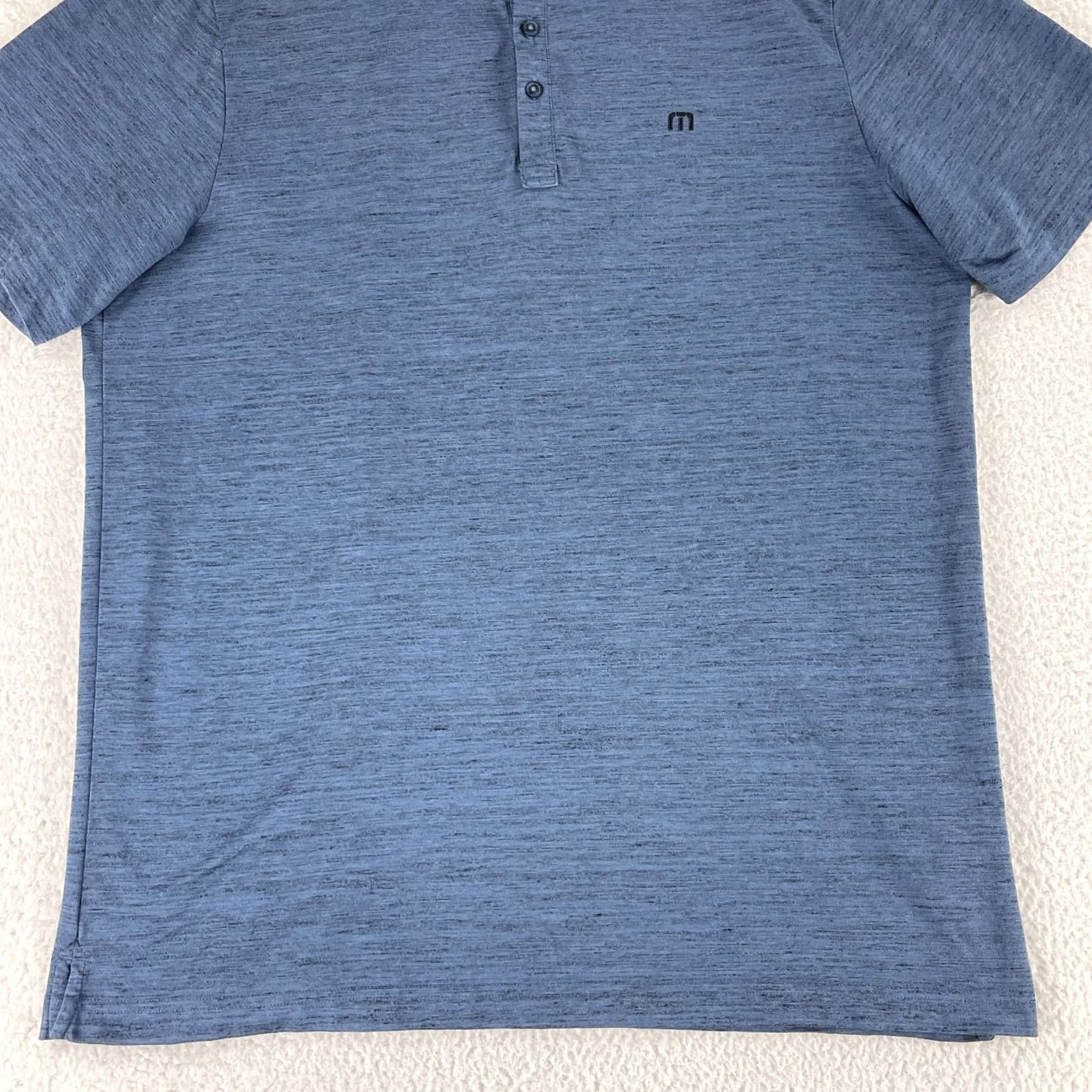 TravisMathew Travis Mathew Flying Tortilla Polo Shirt Mens XXL Heathered Blue Polo Shirt Casual Mens XXL Blue Travis Mathew Flying Tortilla Size US XXL / EU 58 / 5 - 4 Thumbnail
