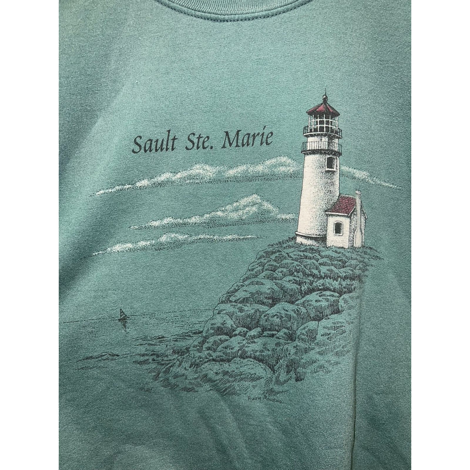 Vintage Vintage Sault Ste. Marie Sweatshirt Crewneck Lighthouse VTG Size US L / EU 52-54 / 3 - 2 Thumbnail