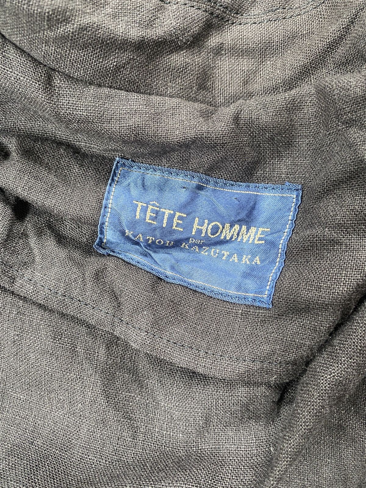 Issey Miyake 🔥RARE Jacket Bomber Linen Tete Homme Par Katoh Kazutaka Size L / US 10 / IT 46 - 15 Thumbnail