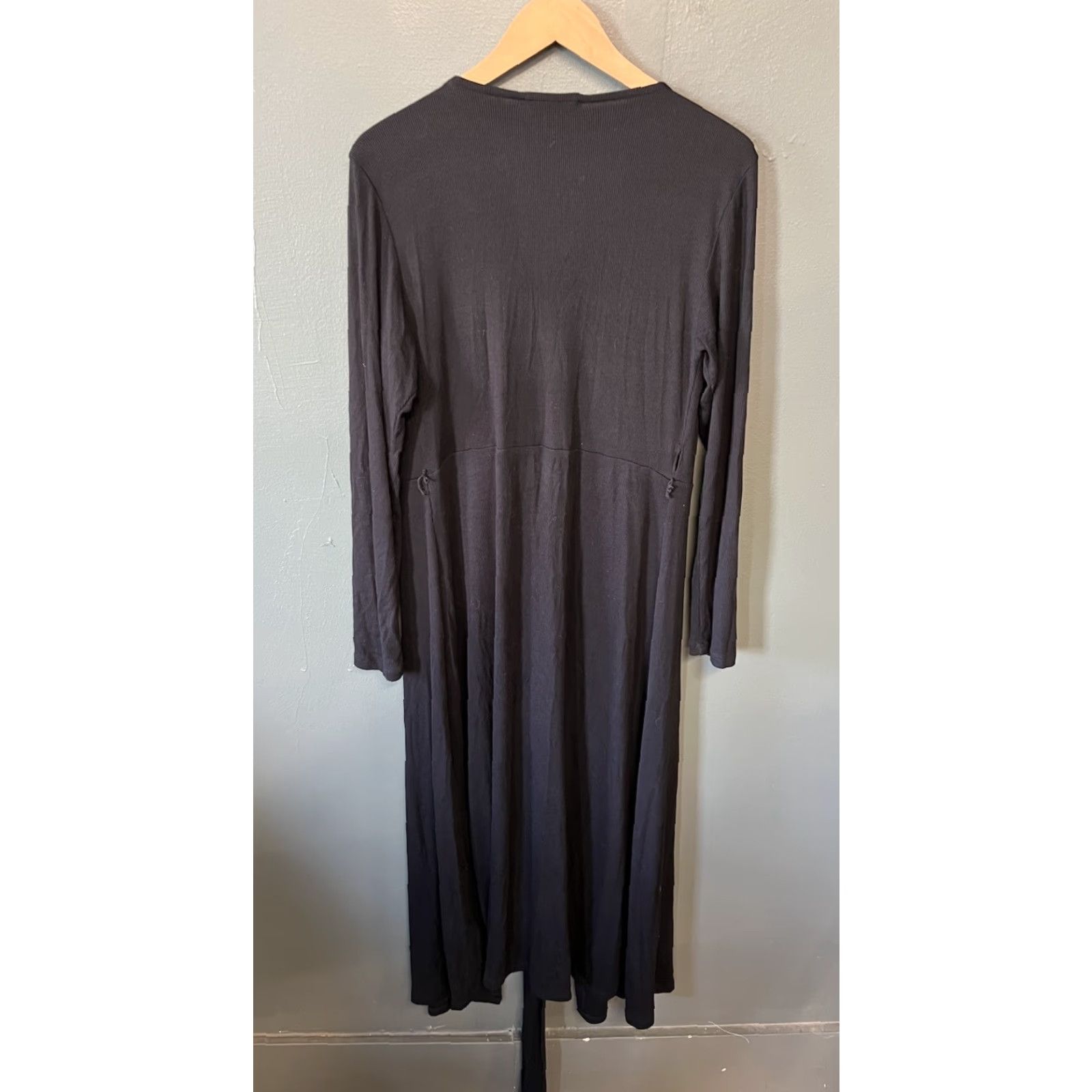 Good American Good American Womens Long Sleeve Open Front Cardigan Size 3 Black Open Cardigan Womens Size 3 Size XS / US 0-2 / IT 36-38 - 2 Thumbnail