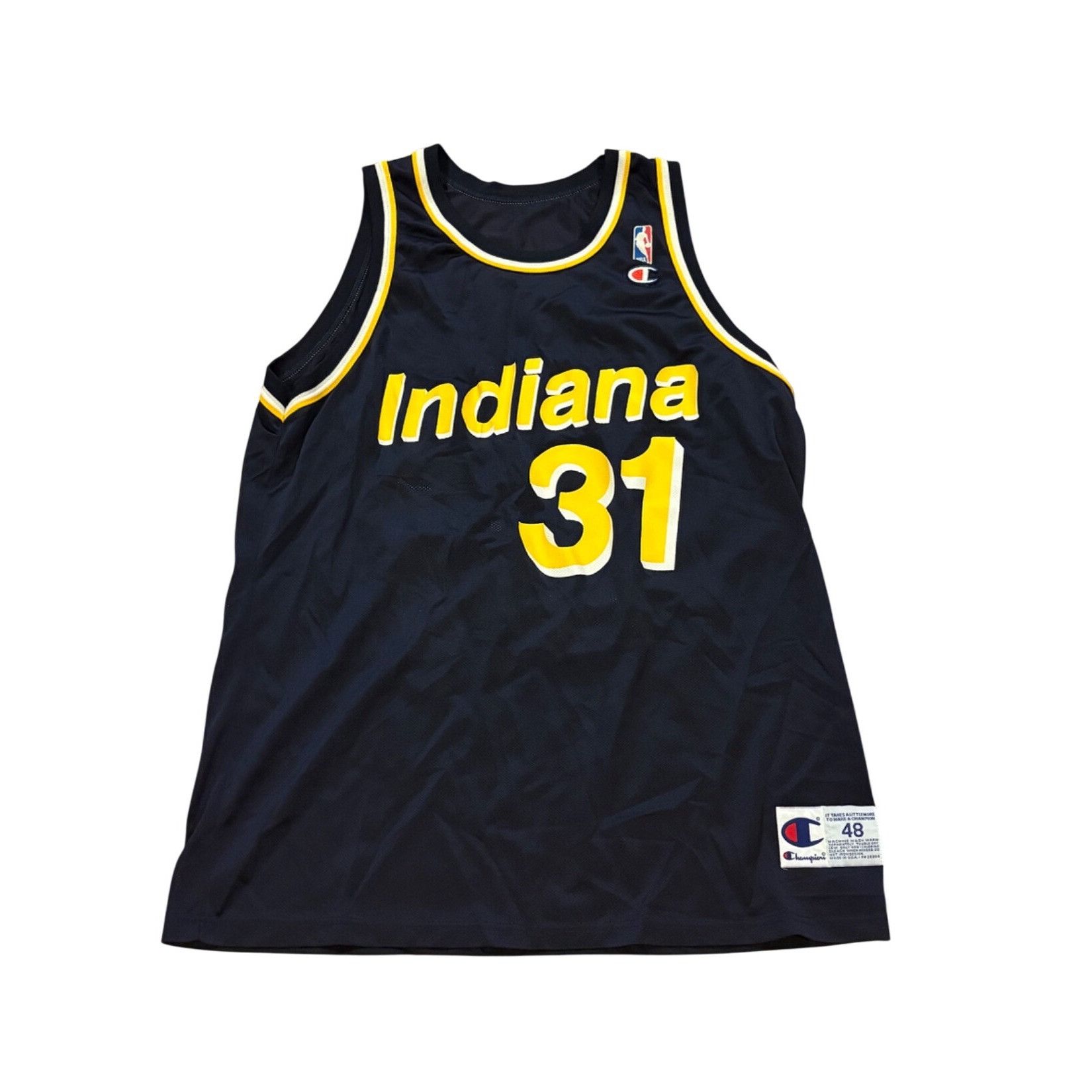Champion Vintage 1990’s Indiana Pacers Reggie Miller #31 Champion NBA Size US XL / EU 56 / 4 - 1 Thumbnail