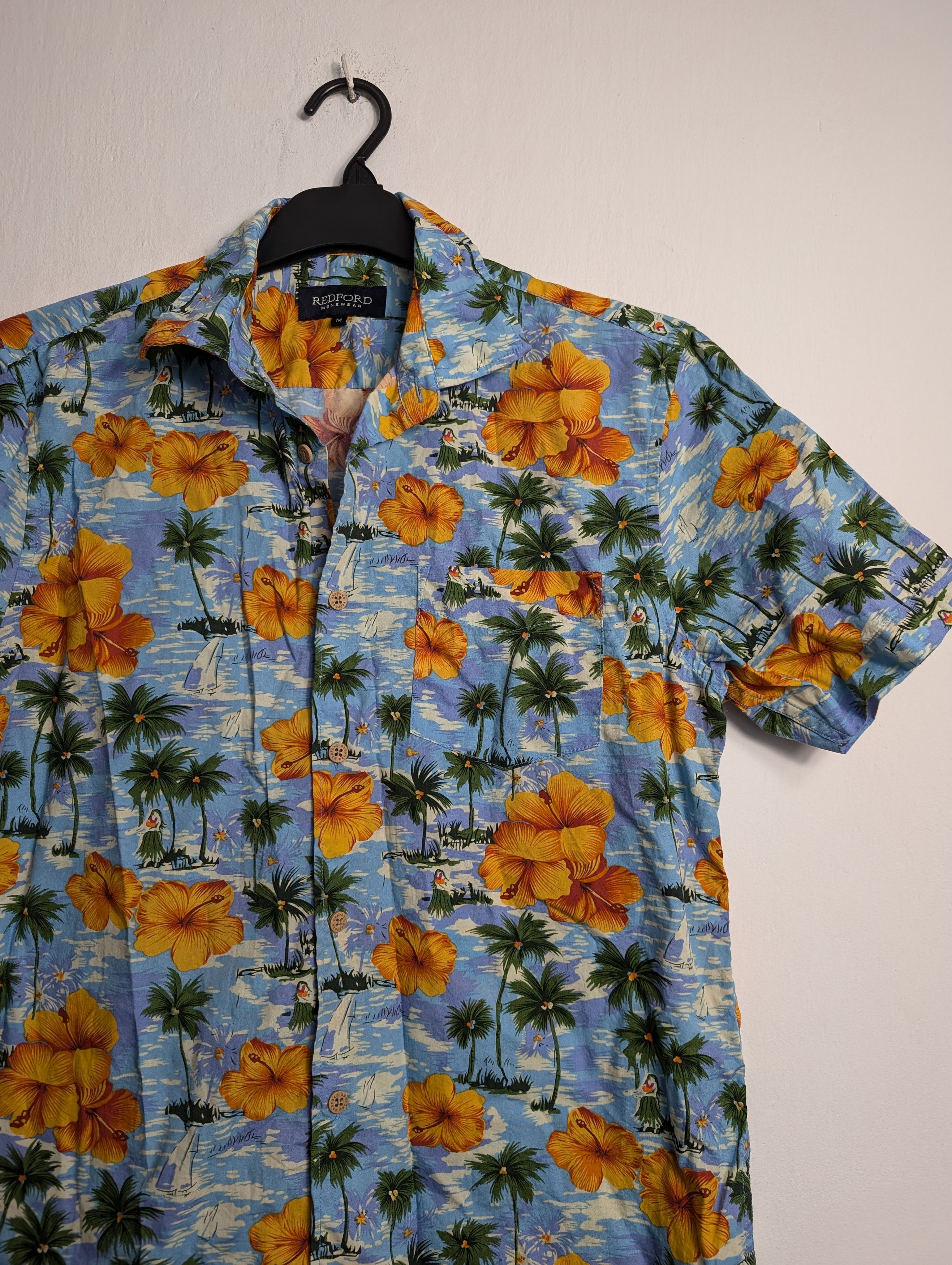 Vintage Vintage Y2K Hawaiian Shirt - Summer Floral Palm Tree Print Size US M / EU 48-50 / 2 - 2 Thumbnail