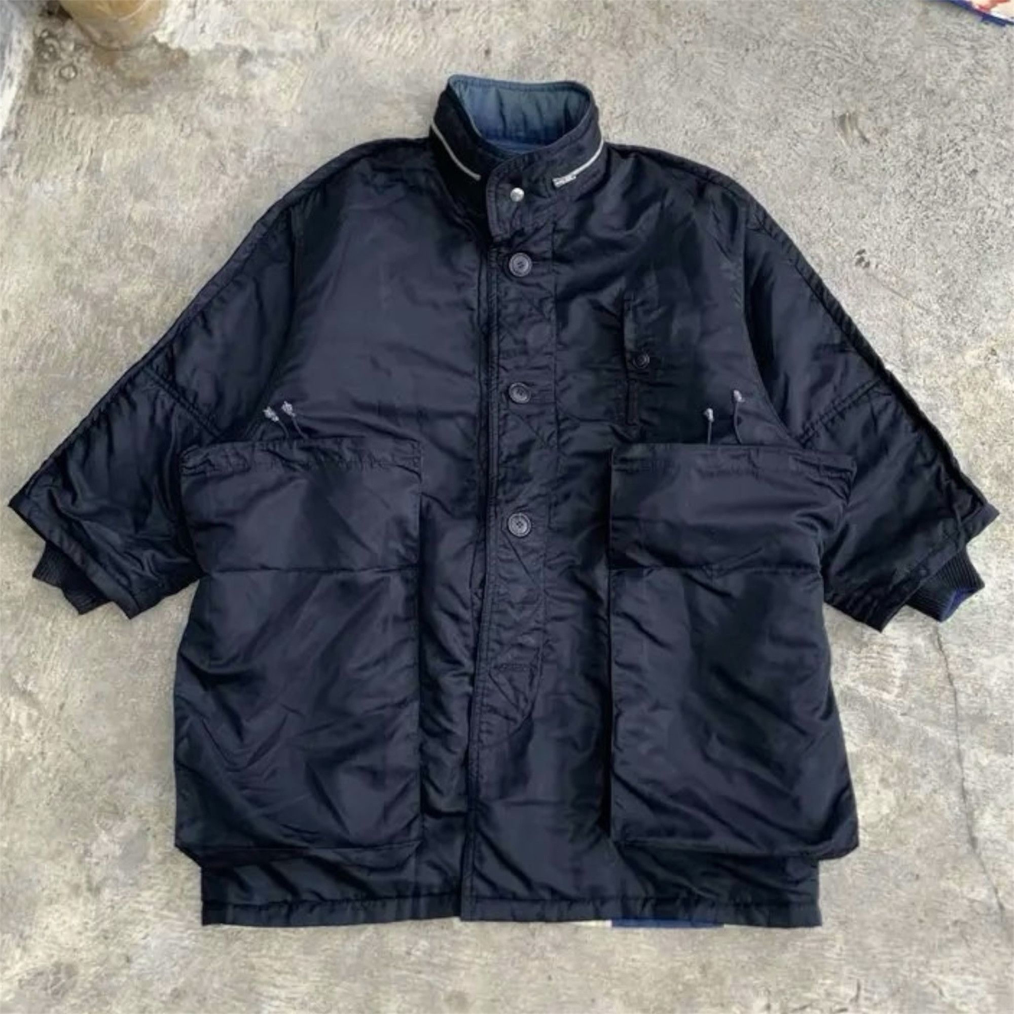 Issey Miyake Vintage 80s Issey Miyake Big Patch Pocket Reversible Jacket Size US XL / EU 56 / 4 - 12 Thumbnail