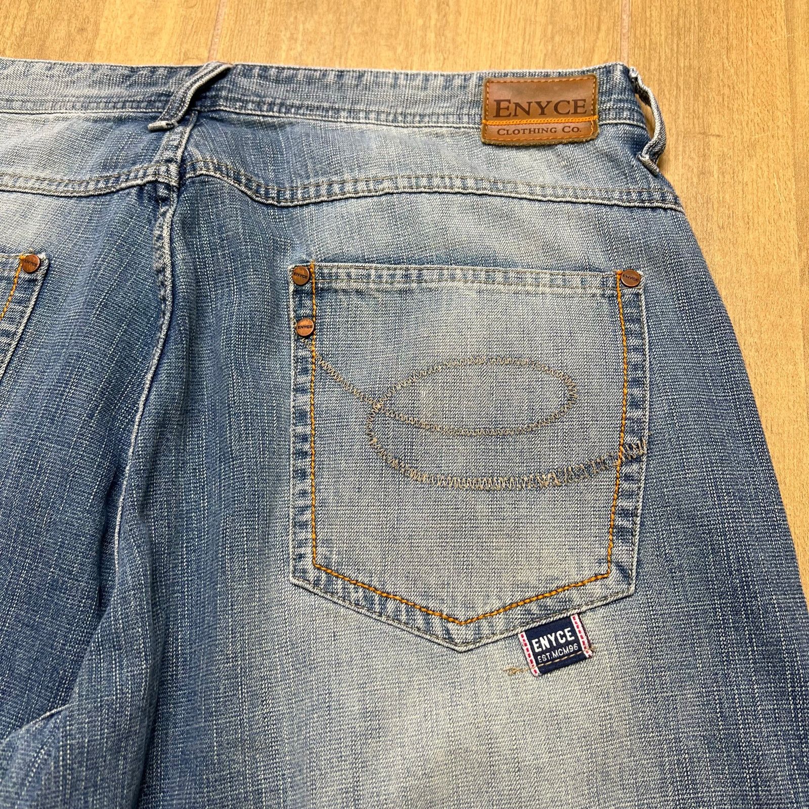 Enyce Vintage ENYCE Shorts Mens 36 Blue Denim Baggy Jorts Y2K Size US 36 / EU 52 - 8 Thumbnail