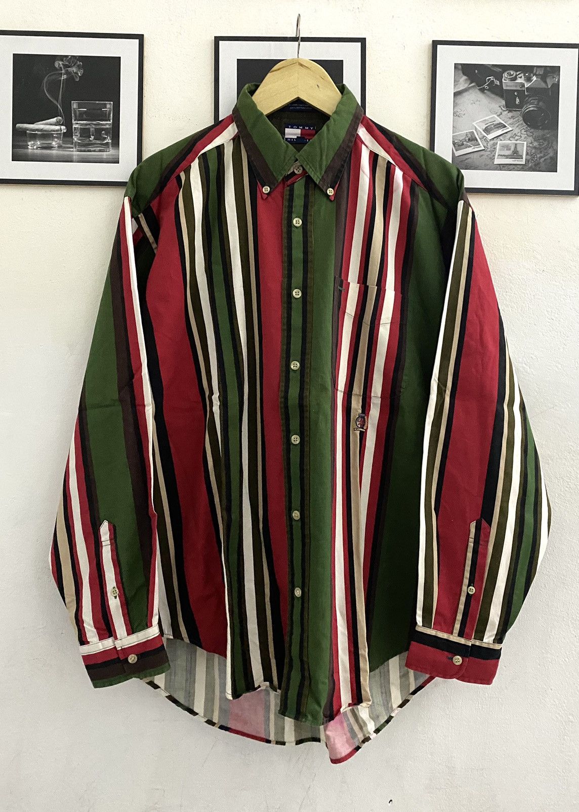 Tommy Hilfiger Vintage Tommy Hilfiger Multi Striped Shirt Size US L / EU 52-54 / 3 - 1 Thumbnail