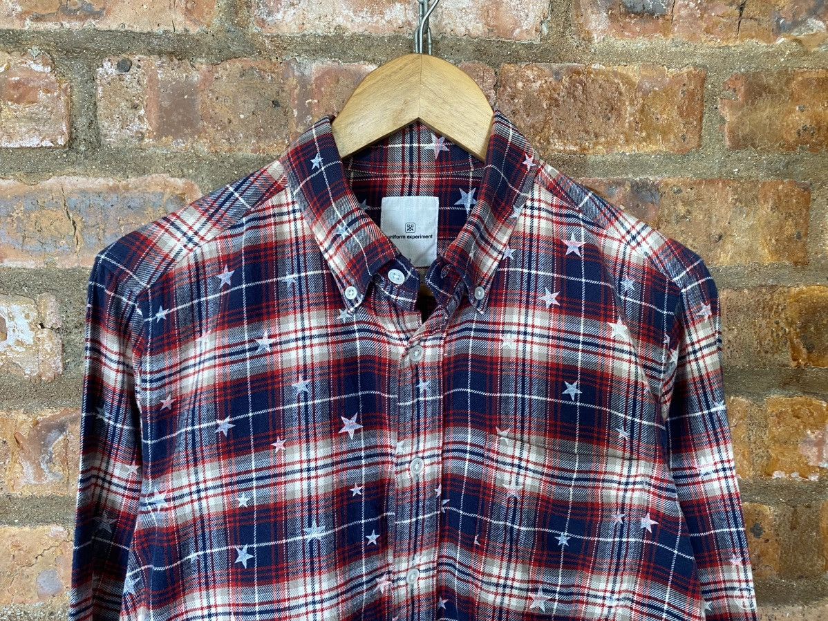 Hiroshi Fujiwara × Sophnet. × uniform experiment Uniform Experiment star checked button up Size US M / EU 48-50 / 2 - 3 Thumbnail