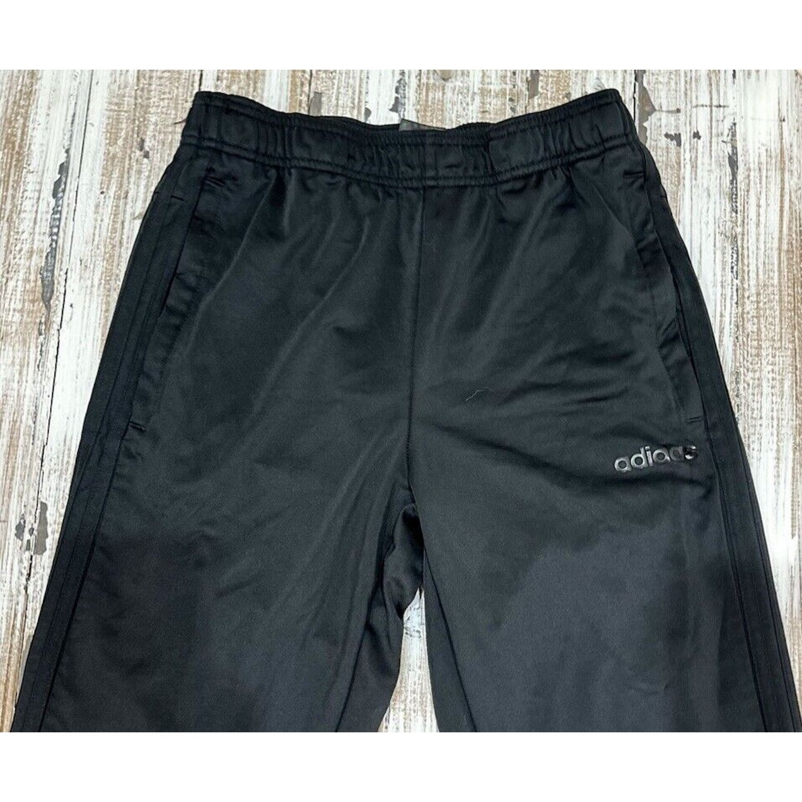 Adidas Men’s Adidas Track Pants Sz Medium Black Gym Sweatpants Size US 32 / EU 48 - 2 Thumbnail