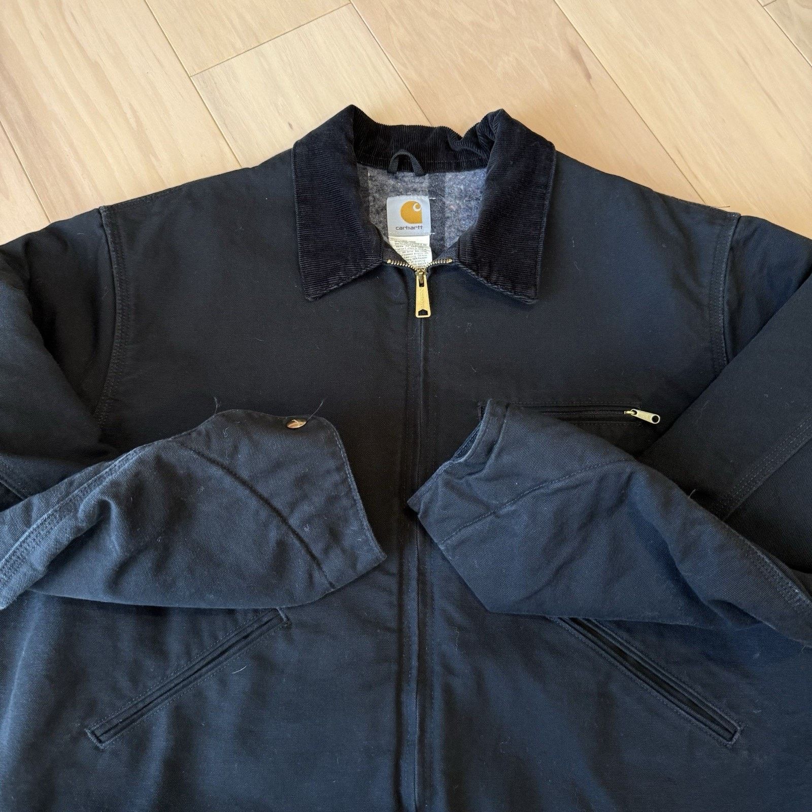 Carhartt Carhartt Detroit Jacket 2XL Black Heavy Workwear Full Zip Size US XXL / EU 58 / 5 - 5 Thumbnail