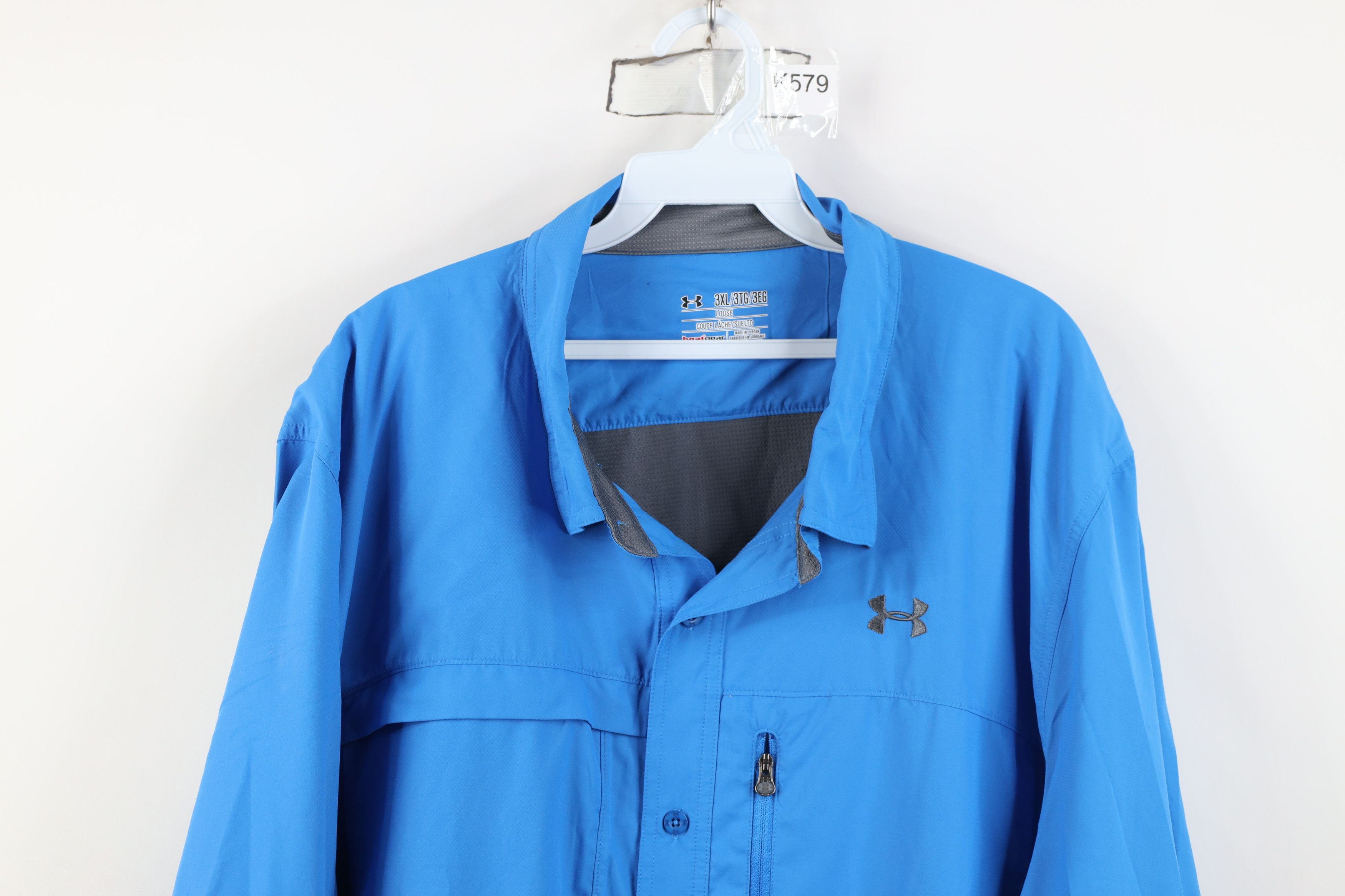 Under Armour Under Armour Woven Short Sleeve Collared Button Shirt Size US XXL / EU 58 / 5 - 2 Thumbnail