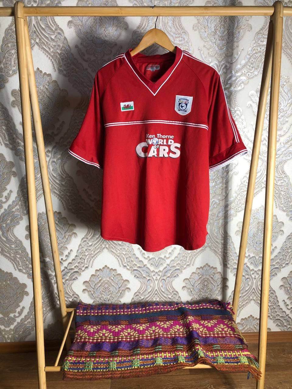 Vintage VERY RARE AFC CARDIFF CITY ENGLAND SOCCER JERSEY RETRO 90s Size US XL / EU 56 / 4 - 2 Thumbnail