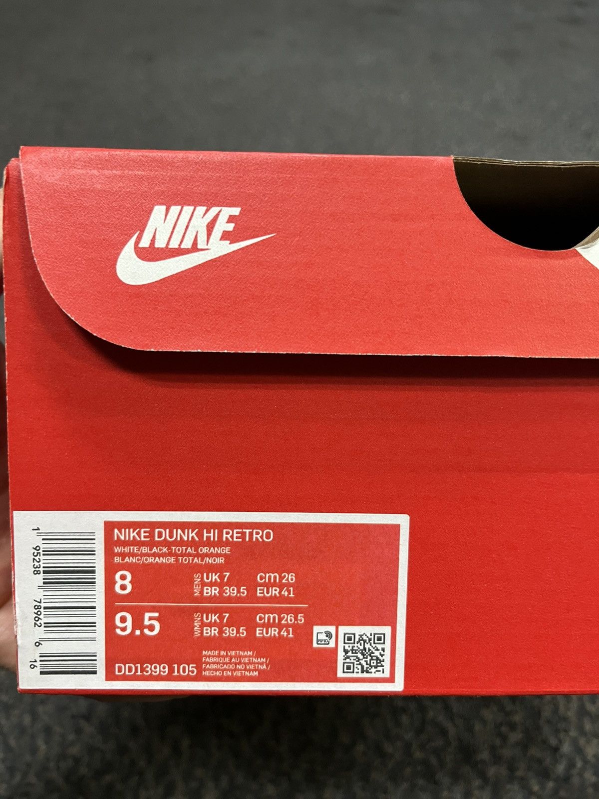 Nike Nike dunk hi retro black/white Size US 8 / EU 41 - 6 Thumbnail