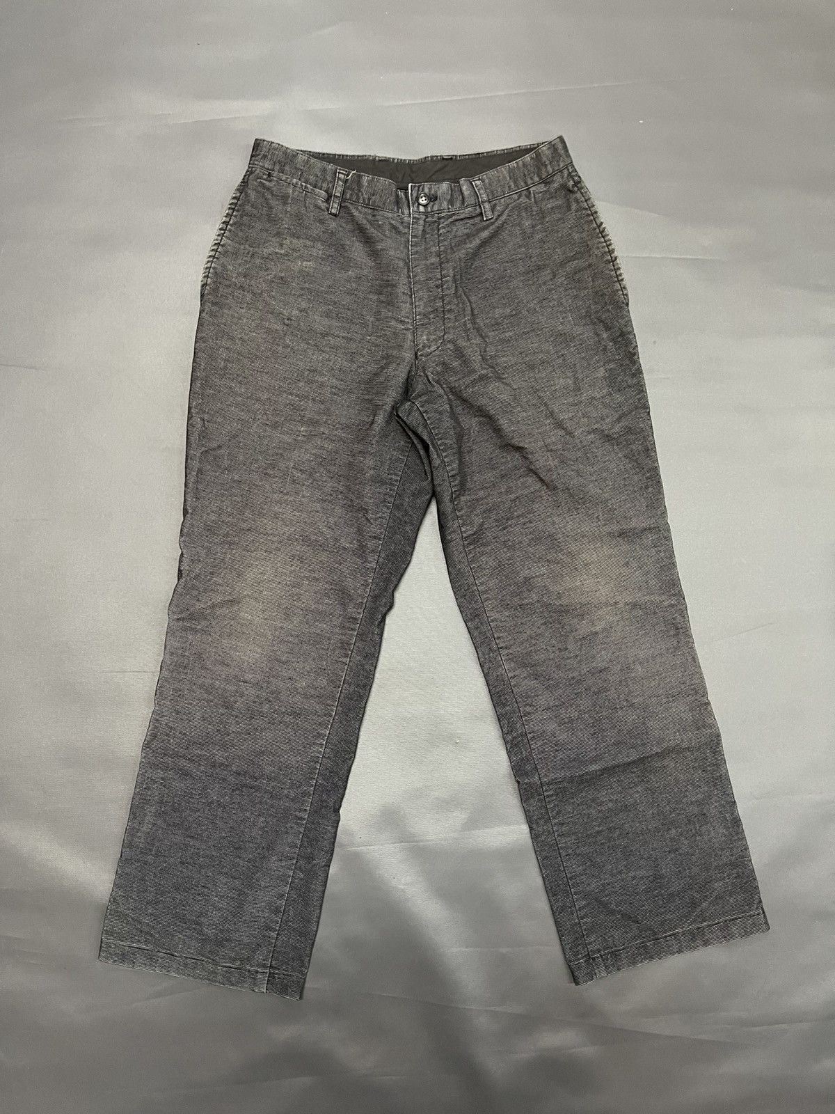 Designer × Japanese Brand × Kansai Yamamoto KANSAI YAMAMOTO DESIGNER DARK GREY CASUAL PANTS Size US 31 - 1 Thumbnail
