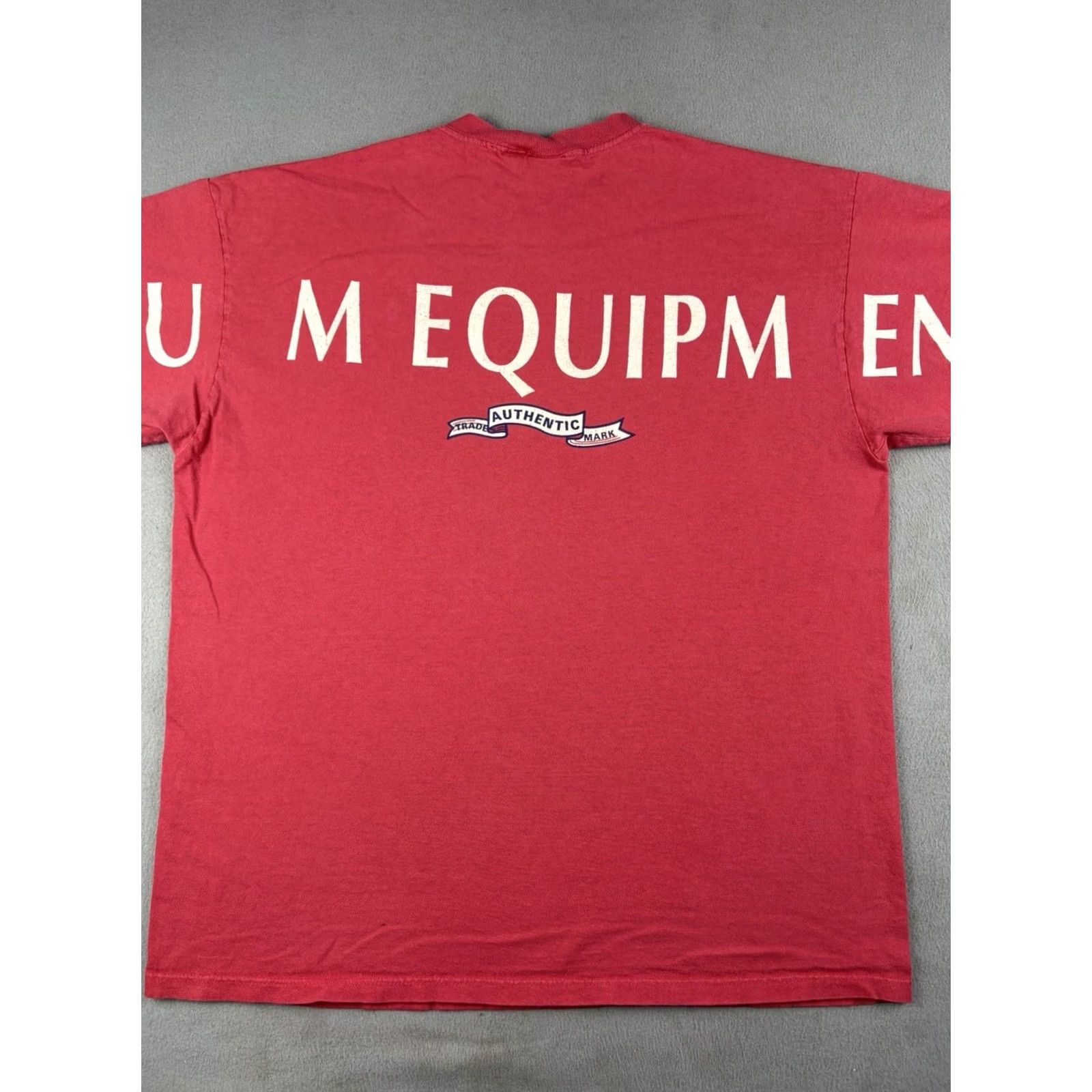 Equipment VINTAGE Bum Equipment Shirt Mens L Pink Adult Size Red Short Sleeve Spellout Size US L / EU 52-54 / 3 - 5 Thumbnail