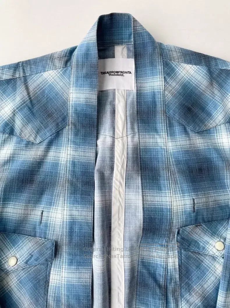 Takahiromiyashita The Soloist. Takahiromiyashita The Soloist. Pleid Taoist robe coat Size US S / EU 44-46 / 1 - 3 Thumbnail