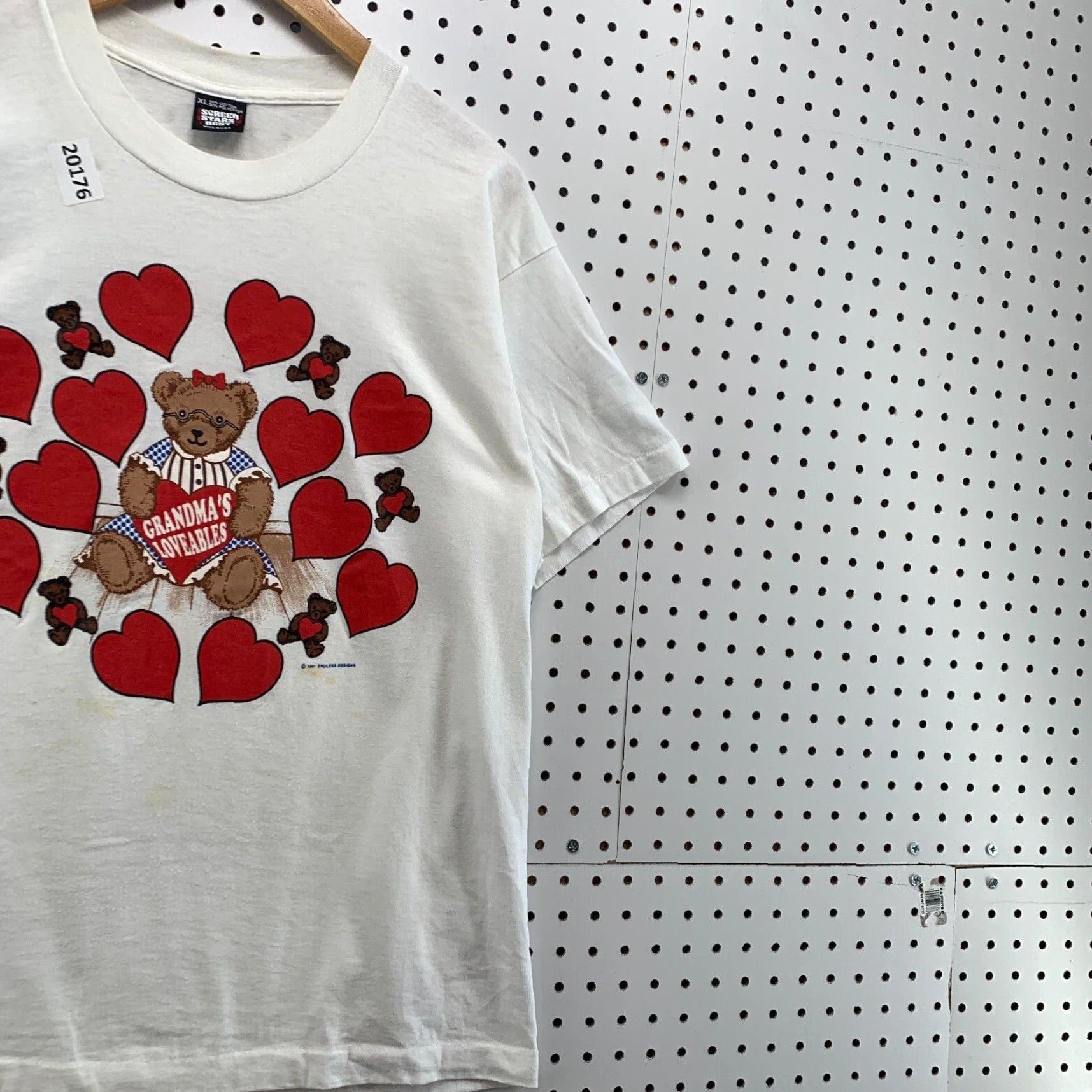 Vintage VINTAGE Screen Stars 90s Graphic Print T-Shirt White Teddy Bear XL Unisex Adults Size US XL / EU 56 / 4 - 4 Thumbnail