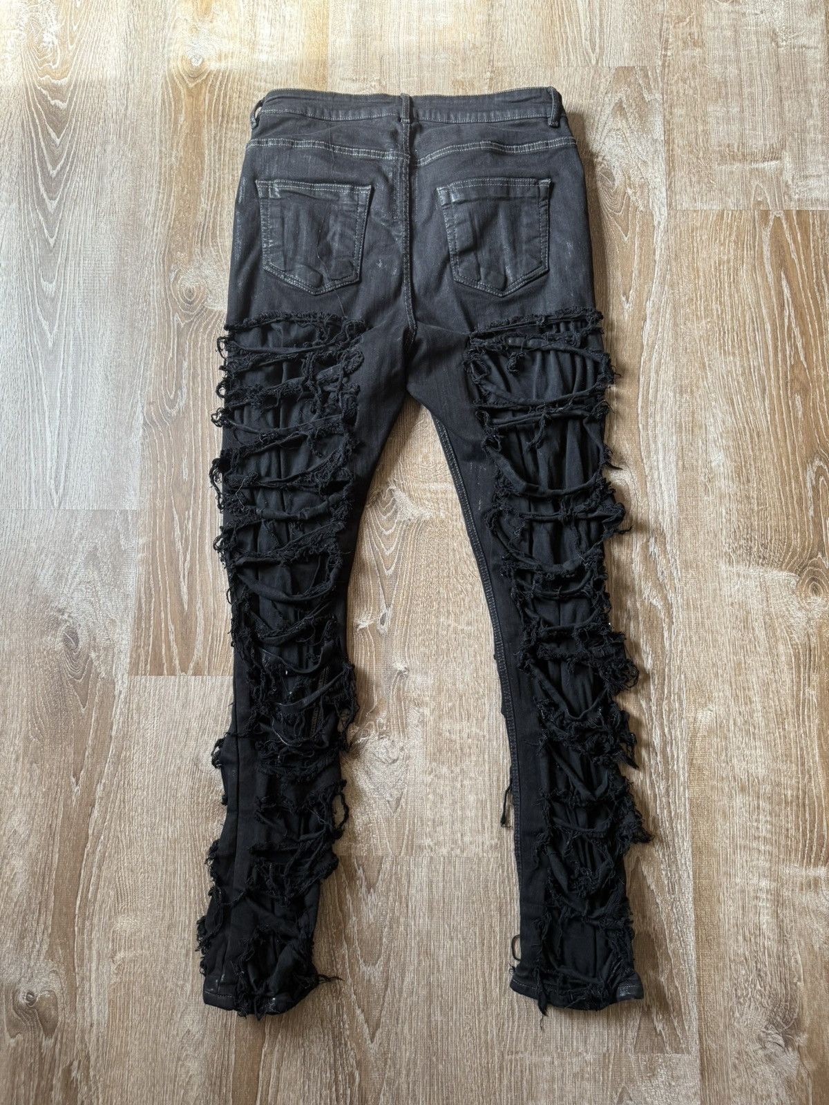 Rick Owens × Rick Owens Drkshdw Rick Owens Detroit Cut Skinny Jeans Size US 31 - 2 Thumbnail