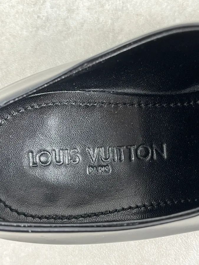 Louis Vuitton Louis Vuitton Black Leather Lace-Up Loafers Size US 8 / EU 41 - 9 Thumbnail