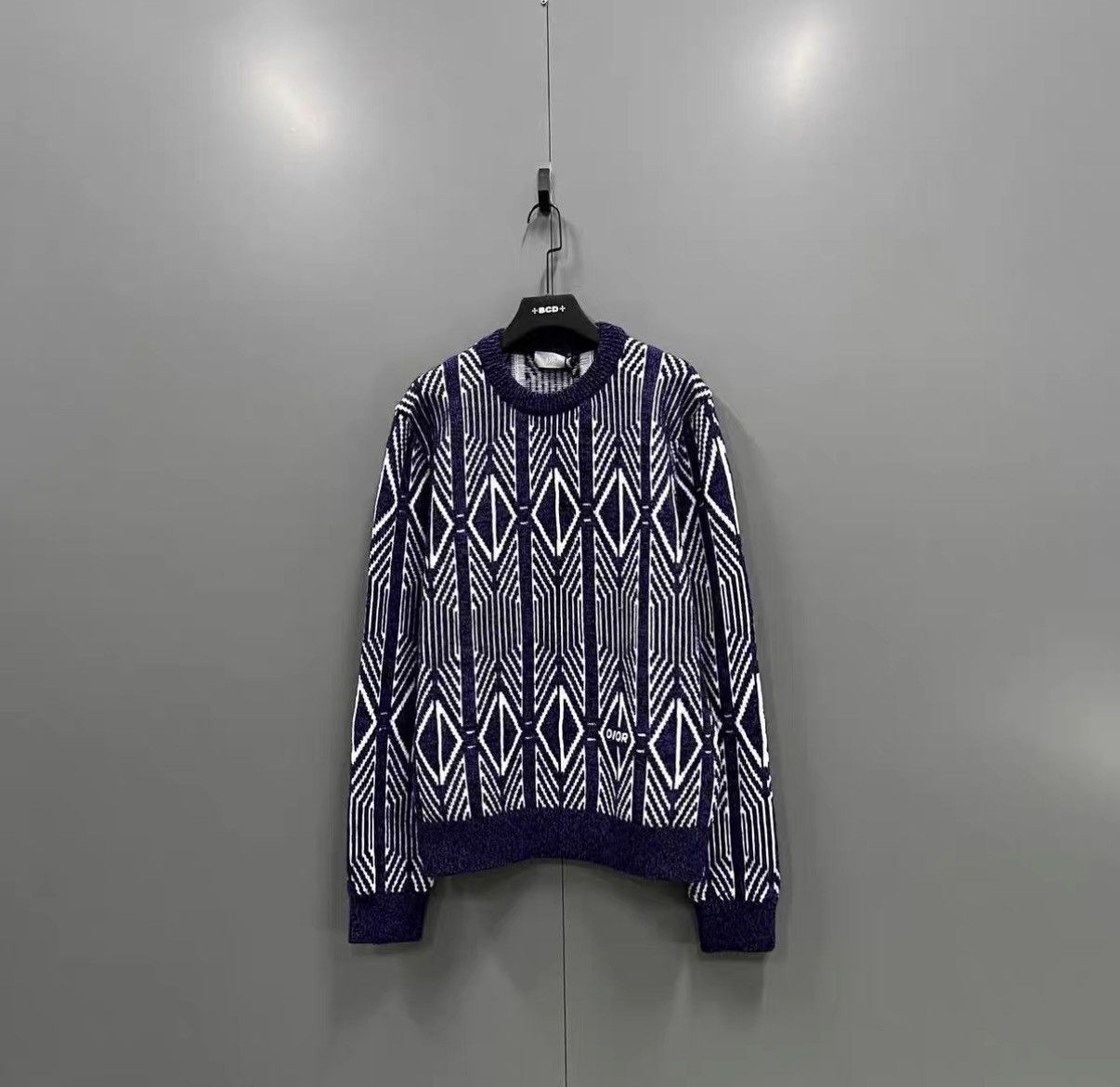 Dior Dior Purple Quilted All-over Print Knit Sweater J41 Size US XXL / EU 58 / 5 - 1 Thumbnail