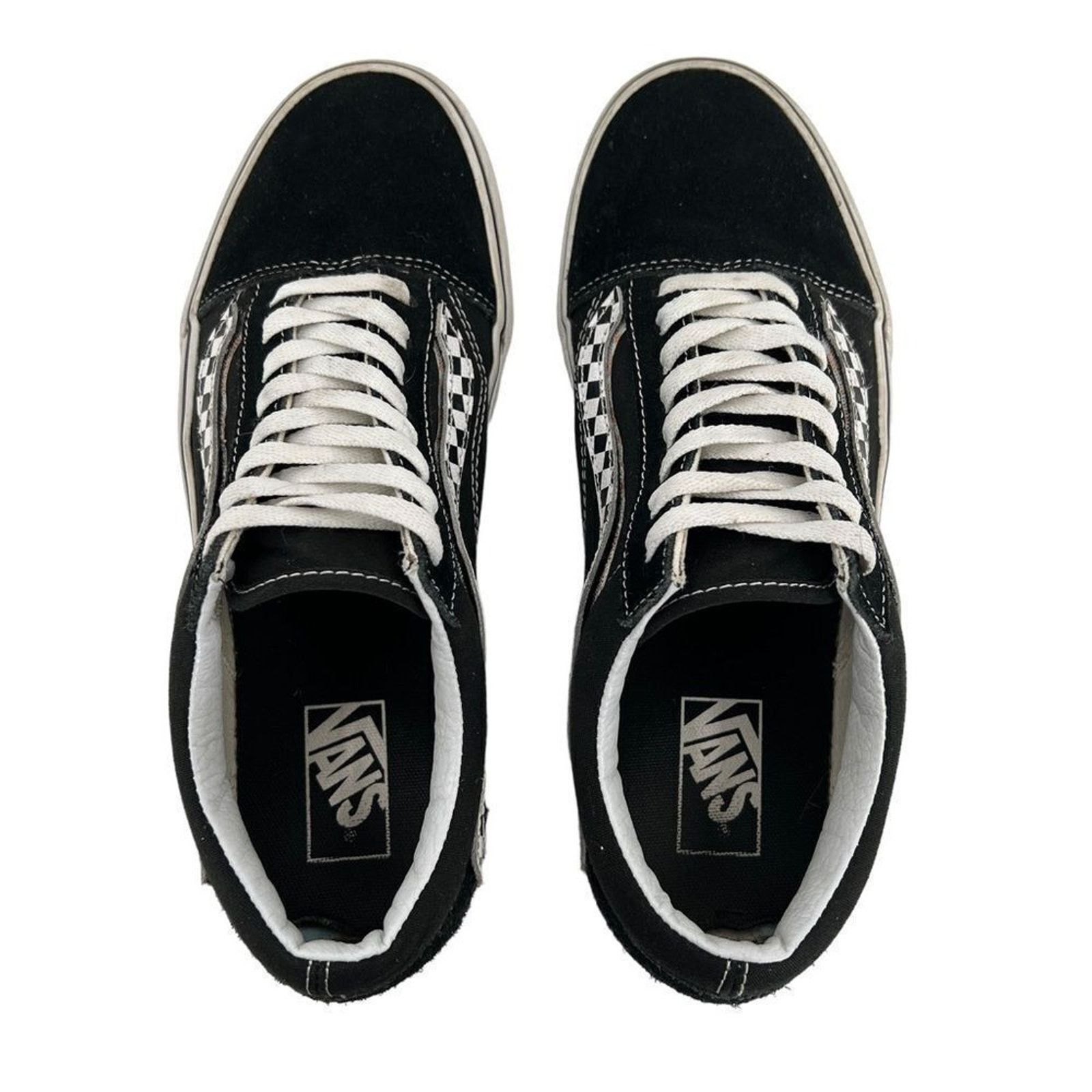 Vans Vans Old Skool Black & White Checkered Jazz Stripes Size US 10.5 / EU 43-44 - 8 Thumbnail
