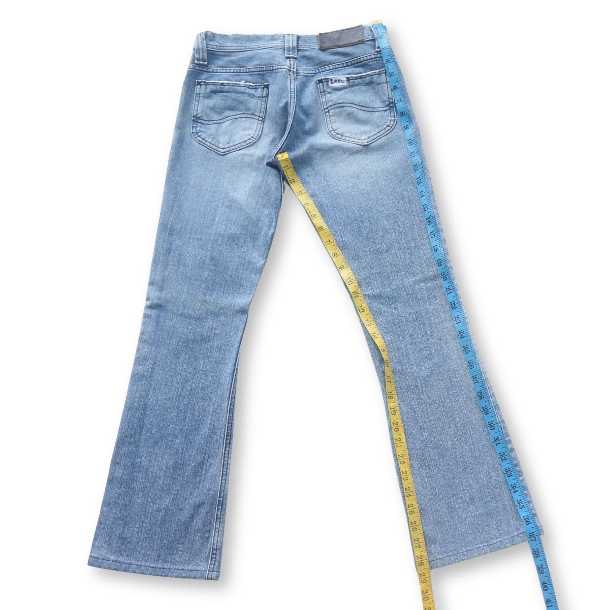 Lee Lee Flare Blue Jeans Made in Japan Size US 27 - 12 Thumbnail