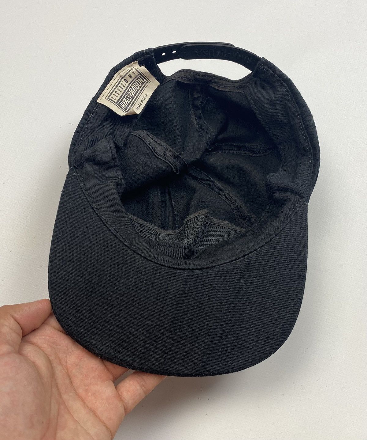 Harley Davidson × Vintage 1990's Vintage Harley Davidson All Over Printed Snapback Cap Size ONE SIZE - 8 Thumbnail