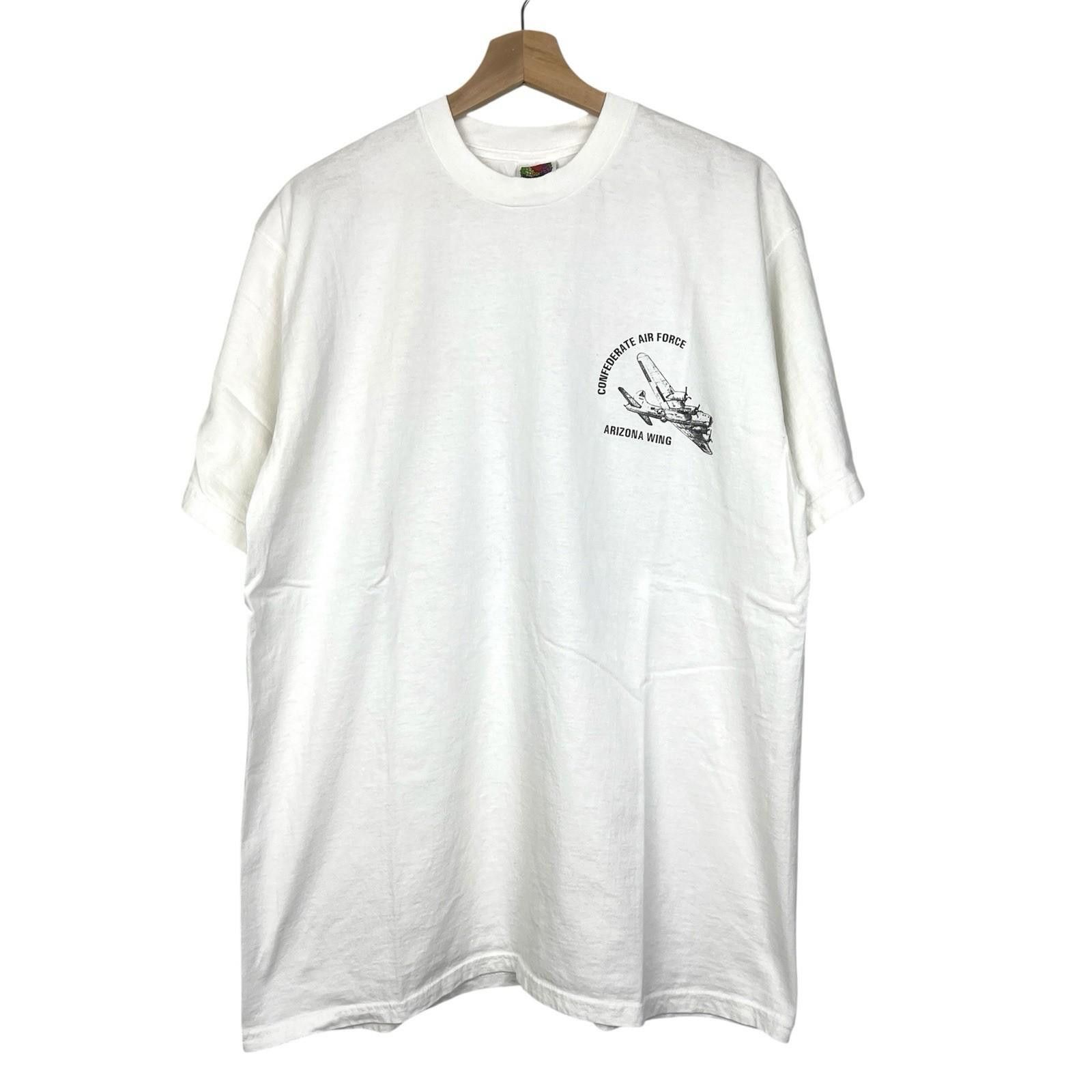 Other Vintage 90s Arizona Air Force Pinup Girl T Shirt White XL Size US XL / EU 56 / 4 - 5 Thumbnail