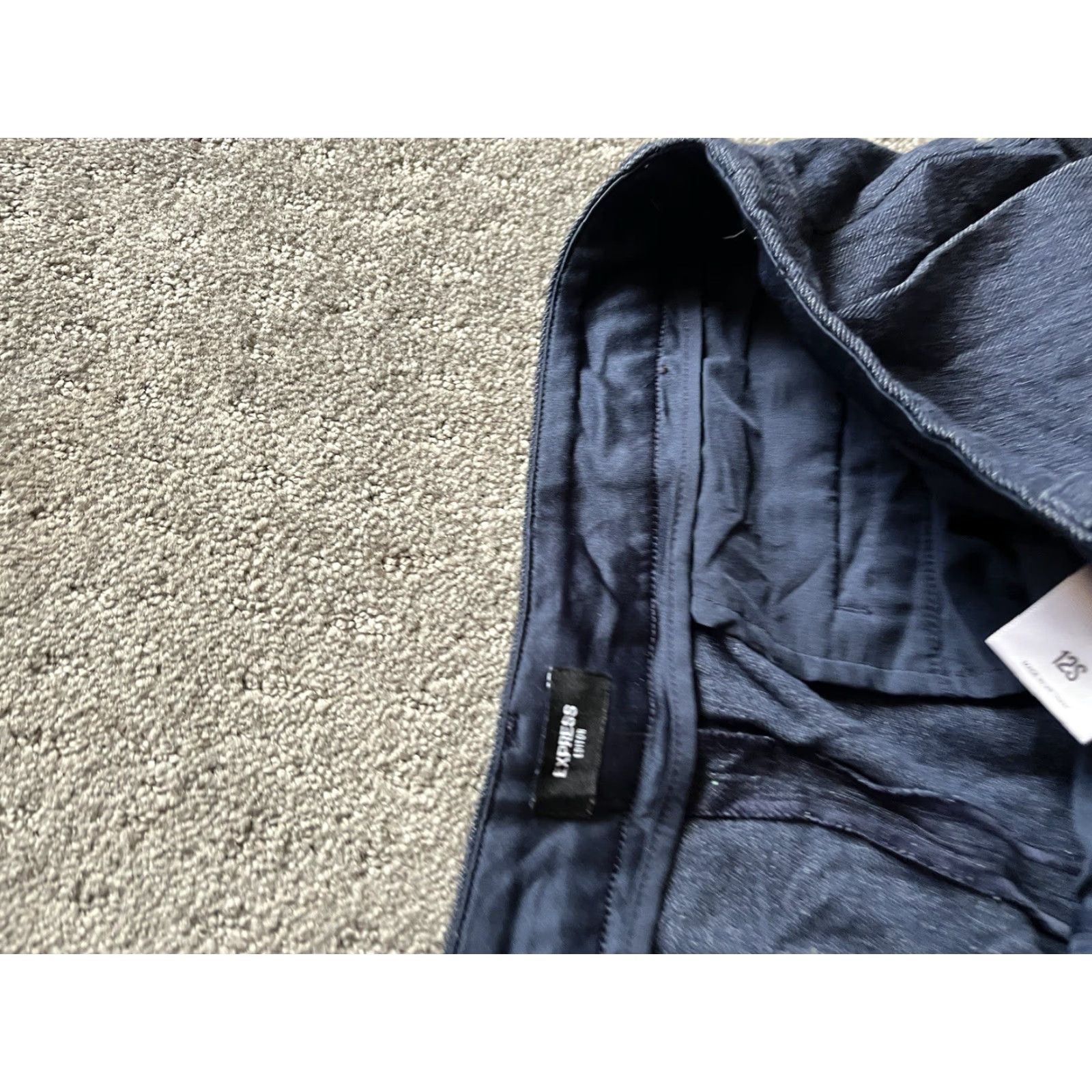 Express Express Editor Dress Pants EUC Chambray Blue 12S Women Size 34" / US 12 / IT 48 - 5 Thumbnail