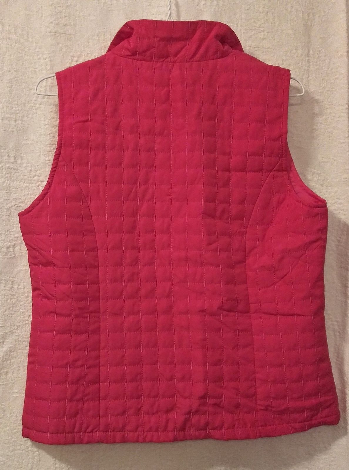 Other For Cynthia Pink Quilted Full Zip Petite Medium Women’s Vest Size M / US 6-8 / IT 42-44 - 3 Thumbnail