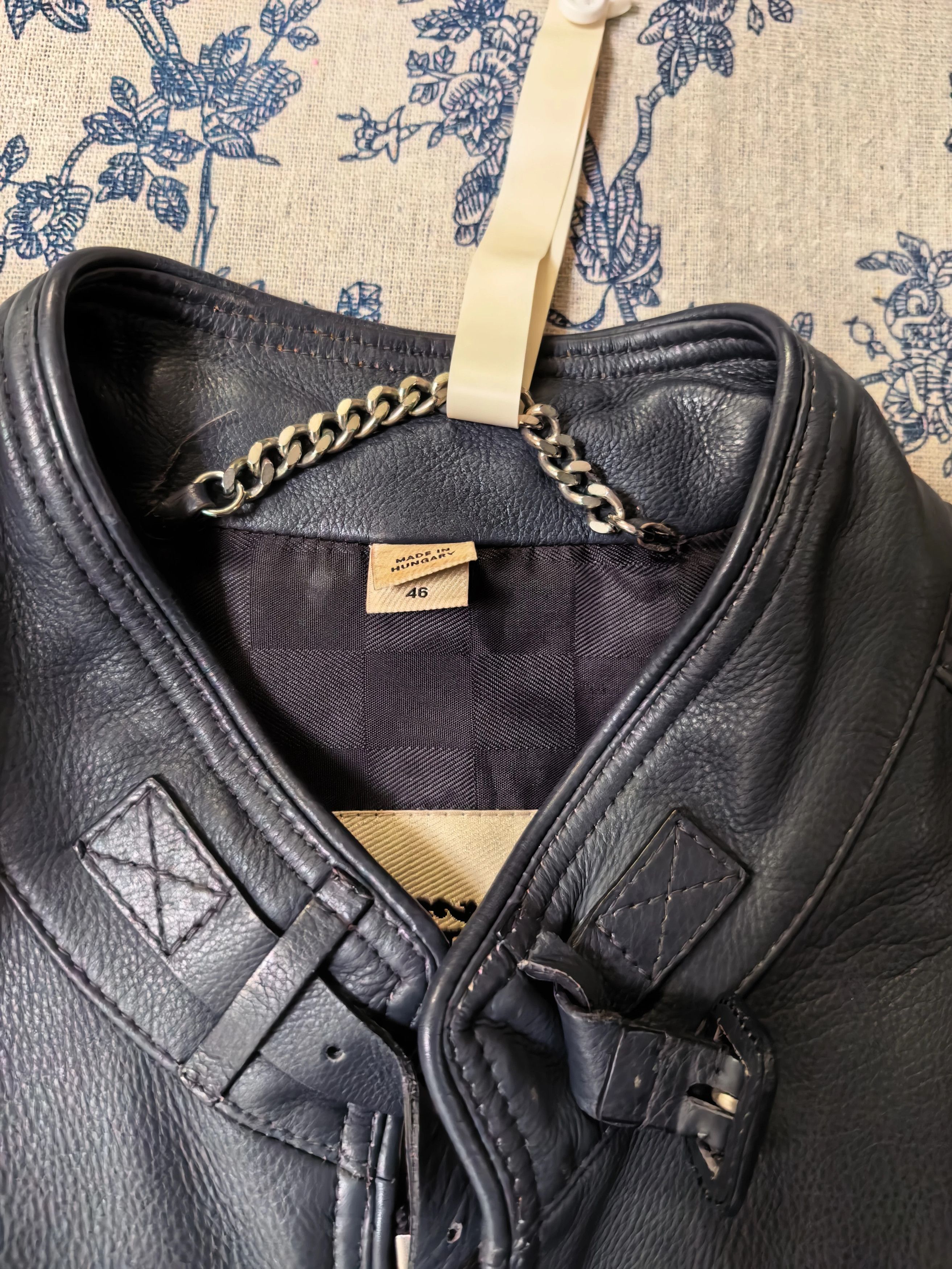 Burberry Burberry Cowhide Biker Jacket 46 Men's Size US S / EU 44-46 / 1 - 2 Thumbnail
