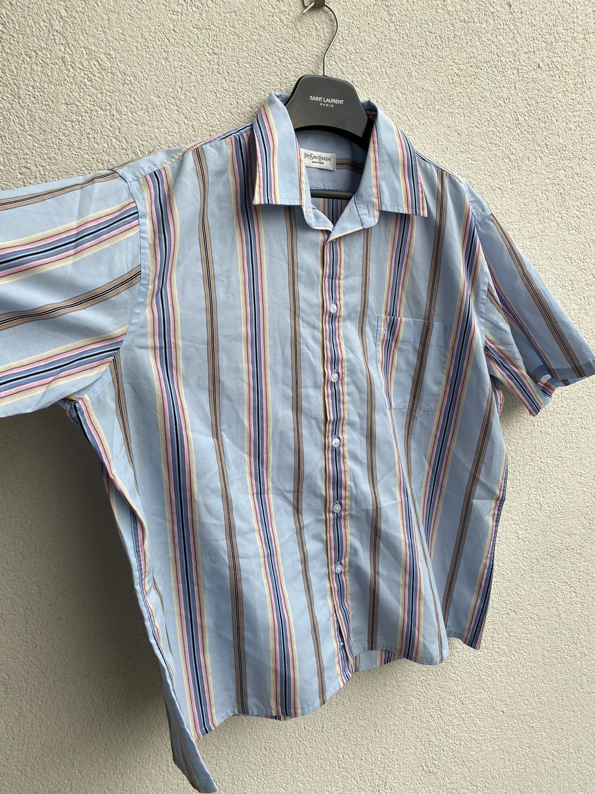 Yves Saint Laurent Multicolor YSL Shirt Summer Size US XXL / EU 58 / 5 - 12 Thumbnail