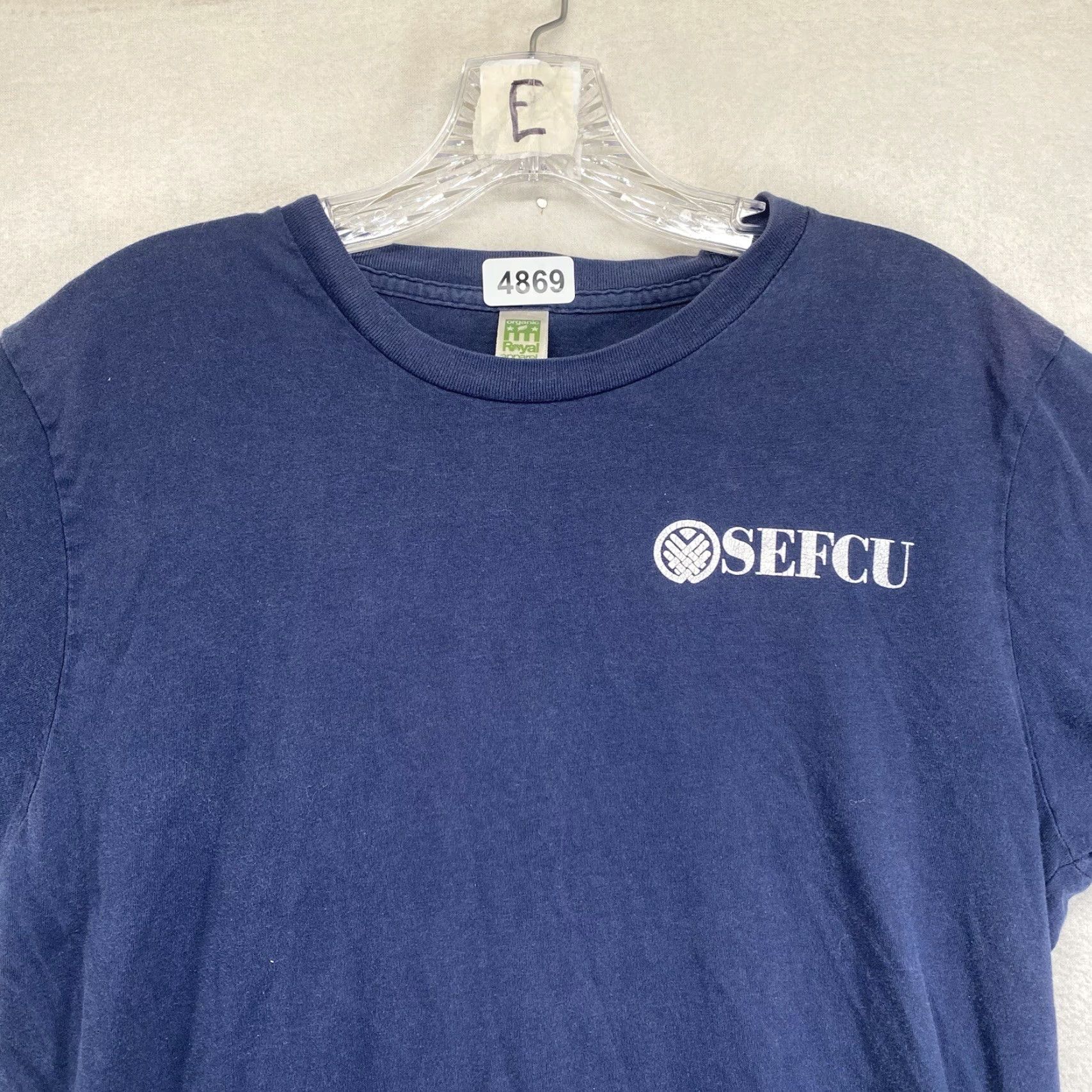 Vintage VINTAGE Royal Apparel Credit Union T-Shirt 80th Anniversary Organic Cotton Blue Medium Boxy Mens Size US M / EU 48-50 / 2 - 5 Thumbnail